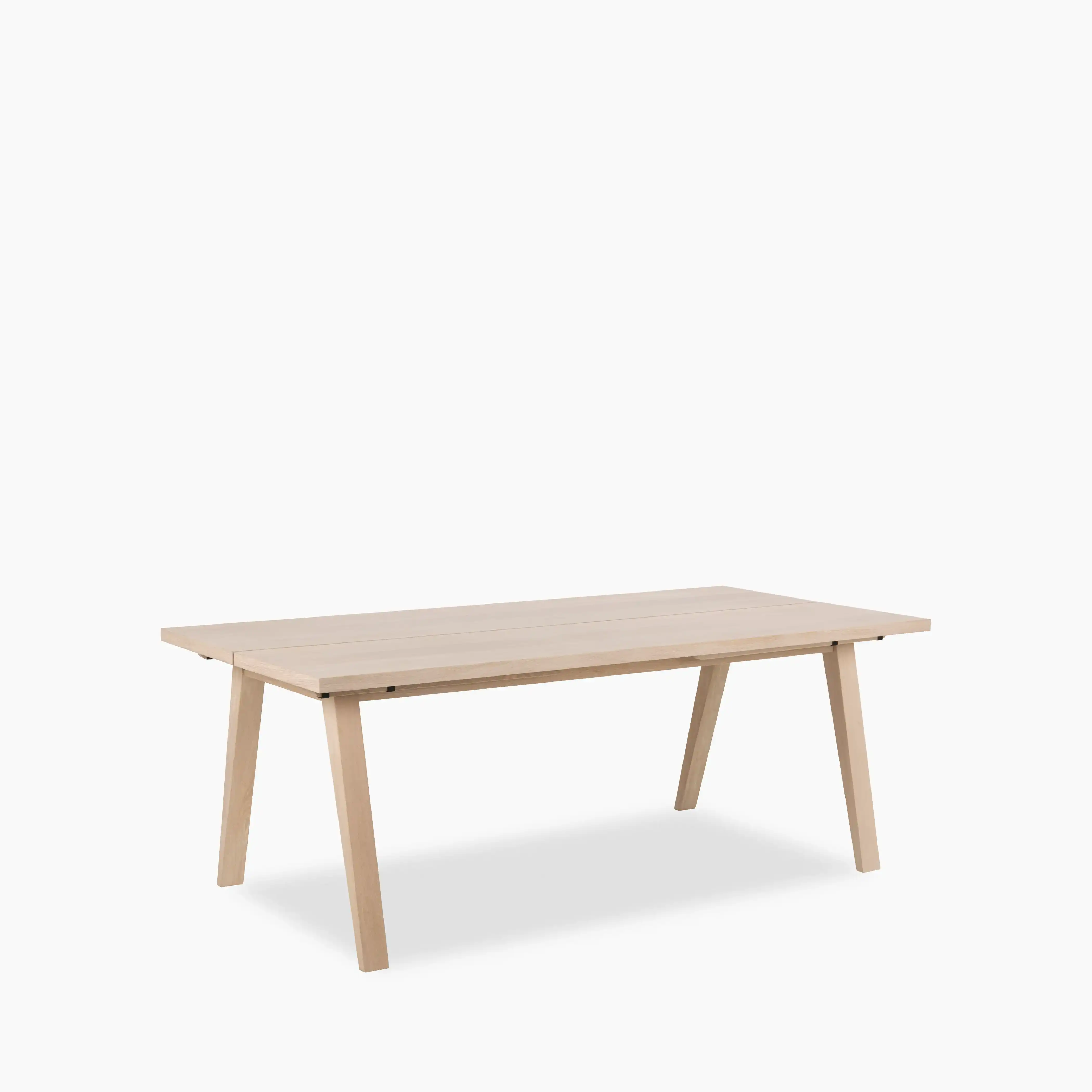 A Line 8-10 Seat Rectangle Wooden Extendable Dining Table | Oak - Image 3