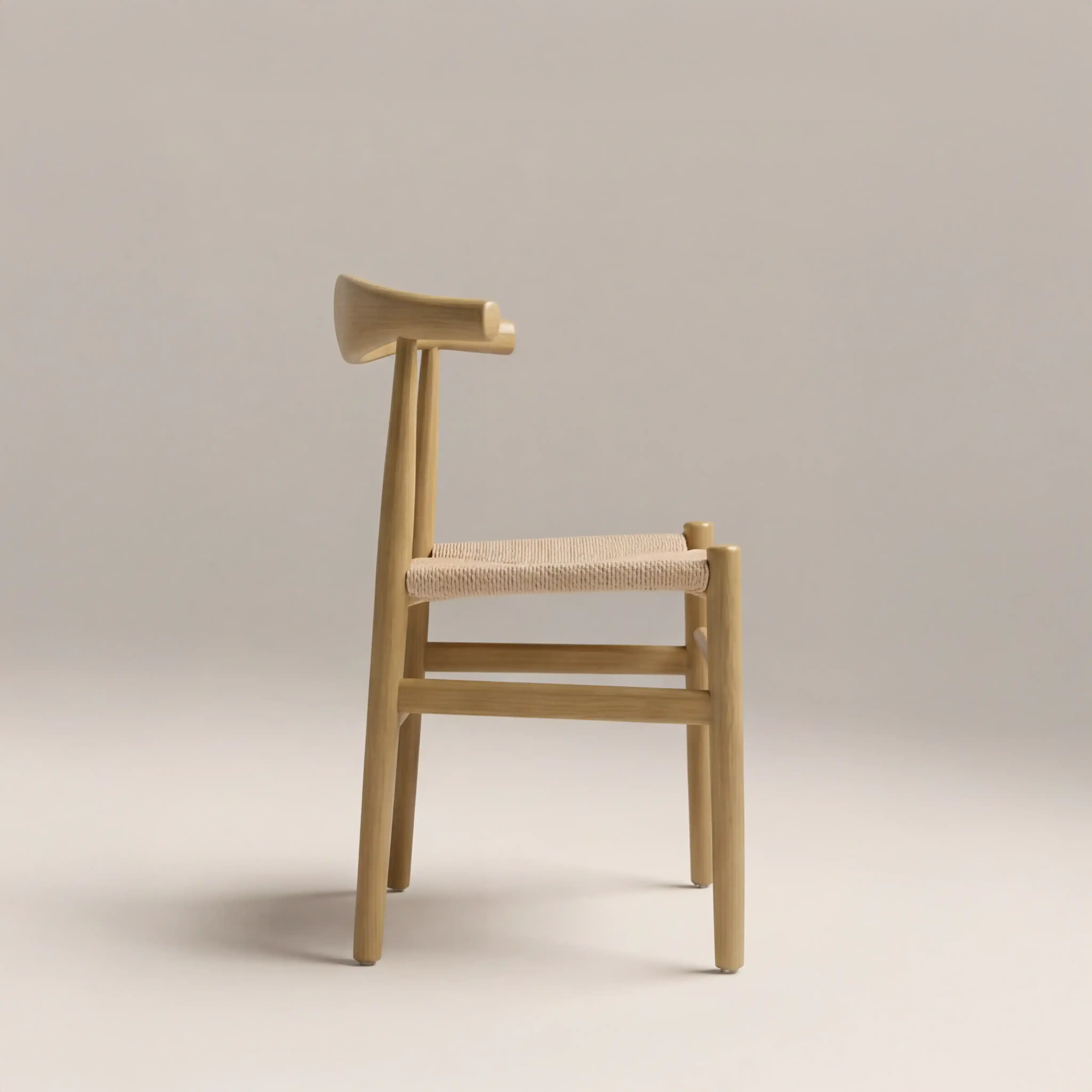 Aalborg Wooden Dining Chair | Natural Weave & Oak - Image 3
