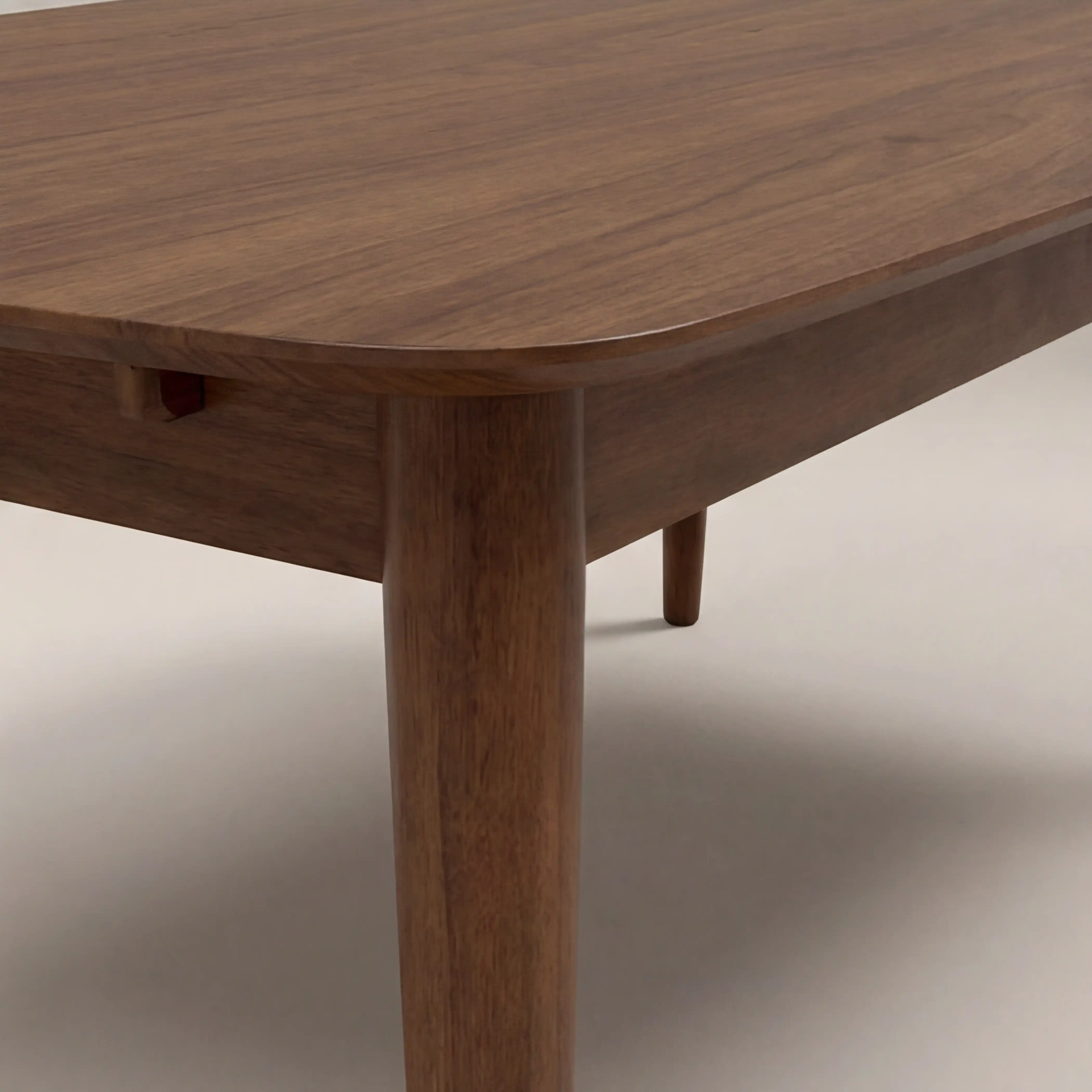 Abbe 6-10 Seat Rectangle
  Wooden Extendable Dining Table | Walnut - Image 8