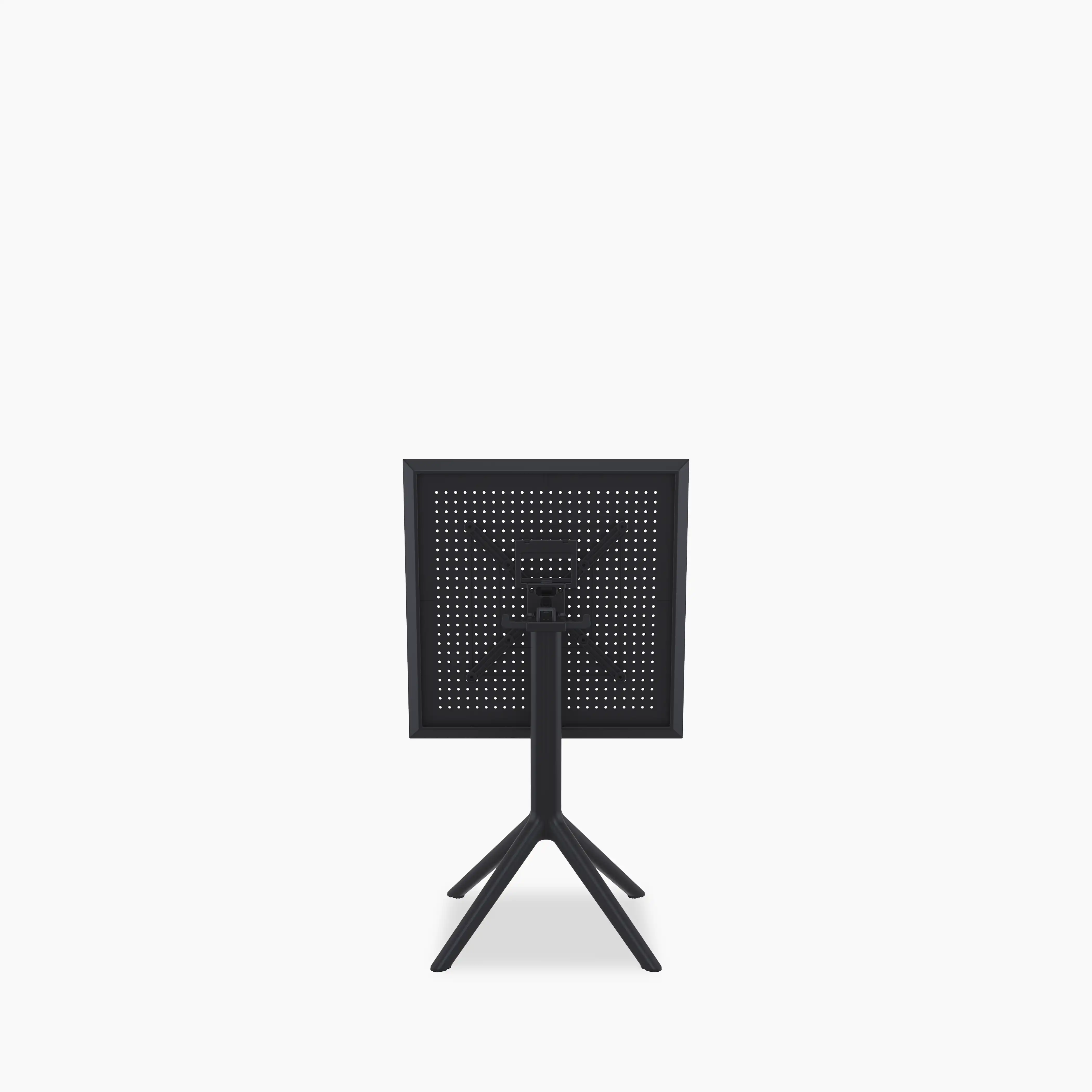 Aiden 4 Seat Square Folding Cafe Table | Black - Image 4