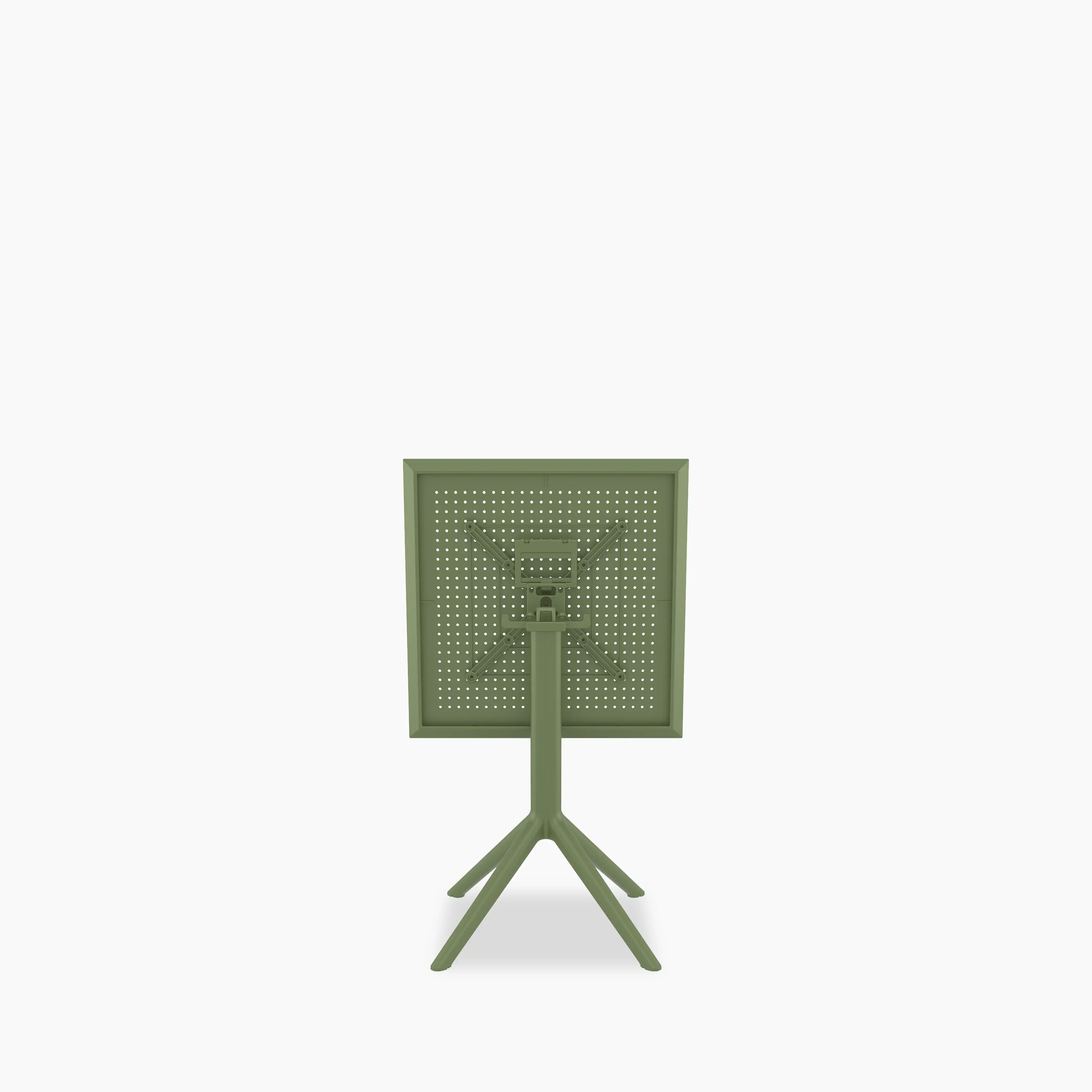 Aiden 4 Seat Square Folding Cafe Table | Green - Image 4