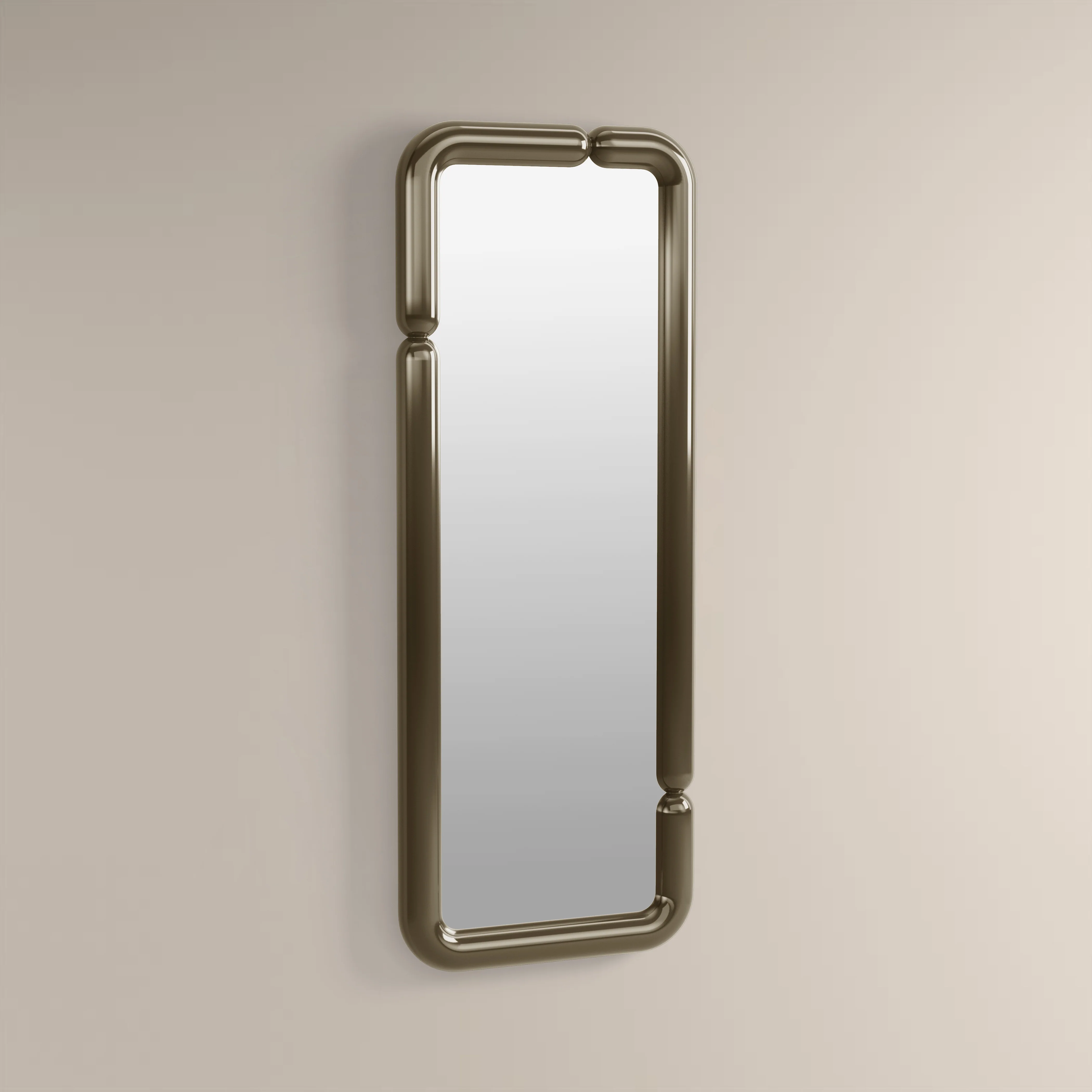 Alana Full Length Wall Mirror, 160 x 60 cm | High Gloss Clay Green - Image 2