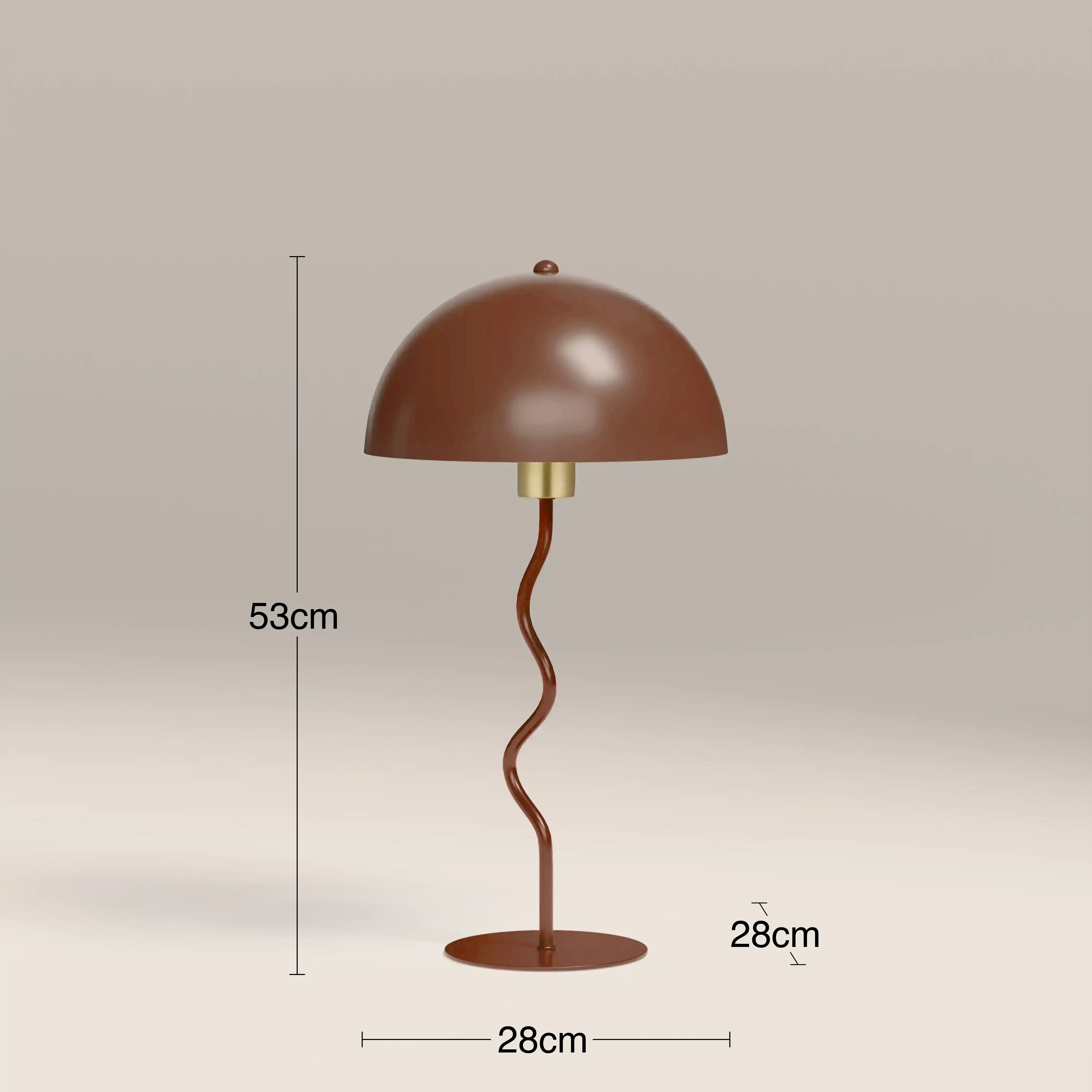 Alani Table Lamp | Rust Red - Image 3