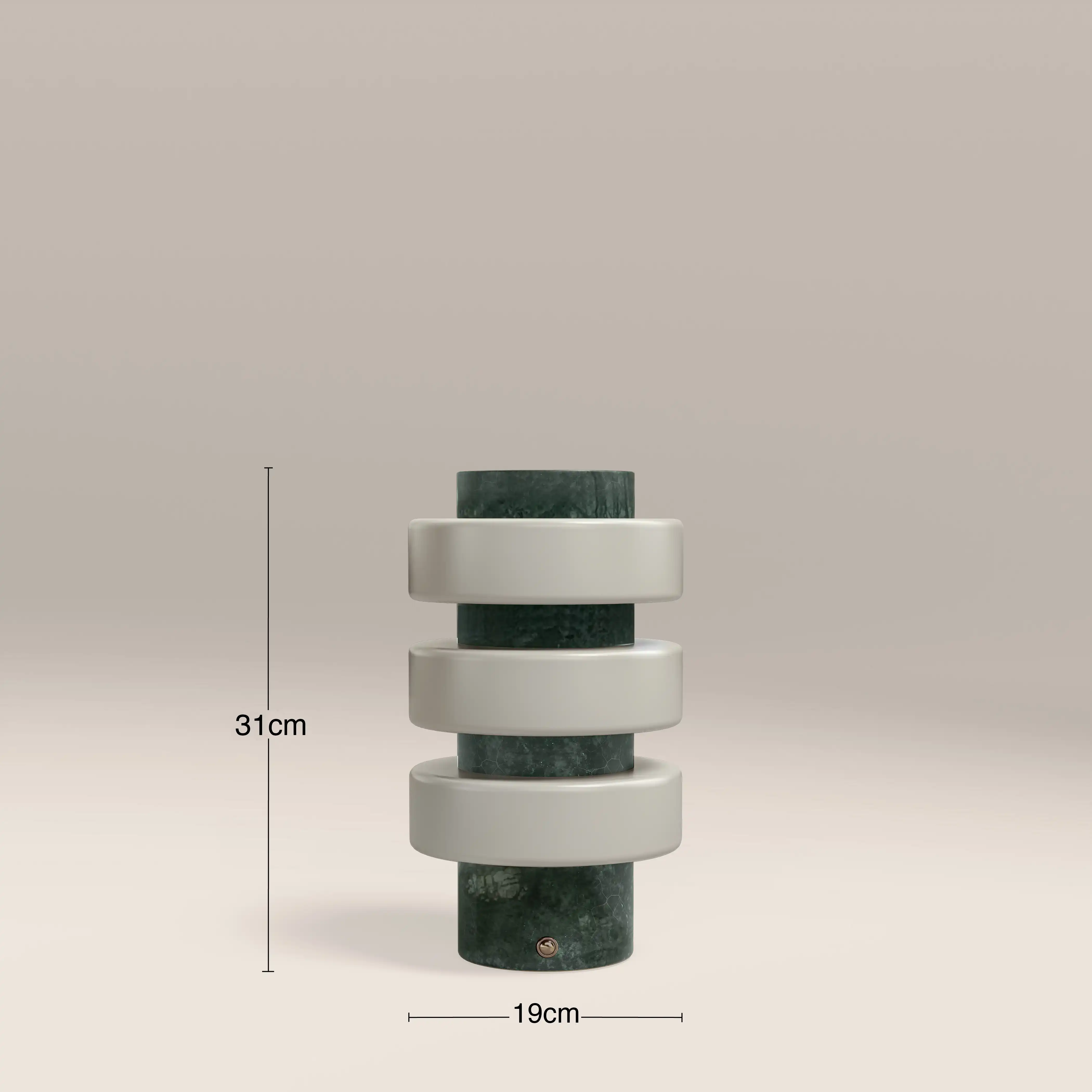 Alanis Table Lamp | Dark Green Marble - Image 4