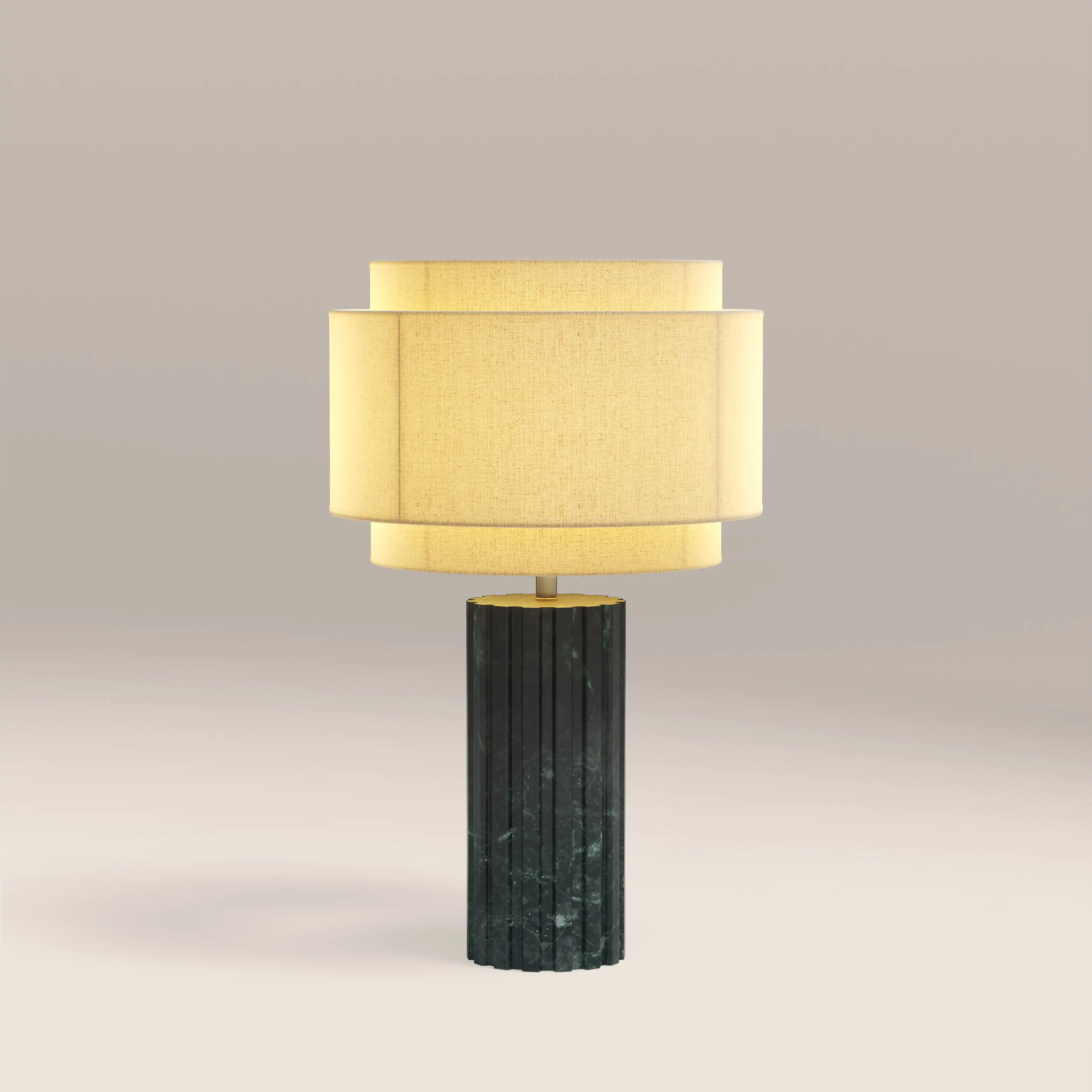 Aldridge Table Lamp | Dark Green Marble - Image 3
