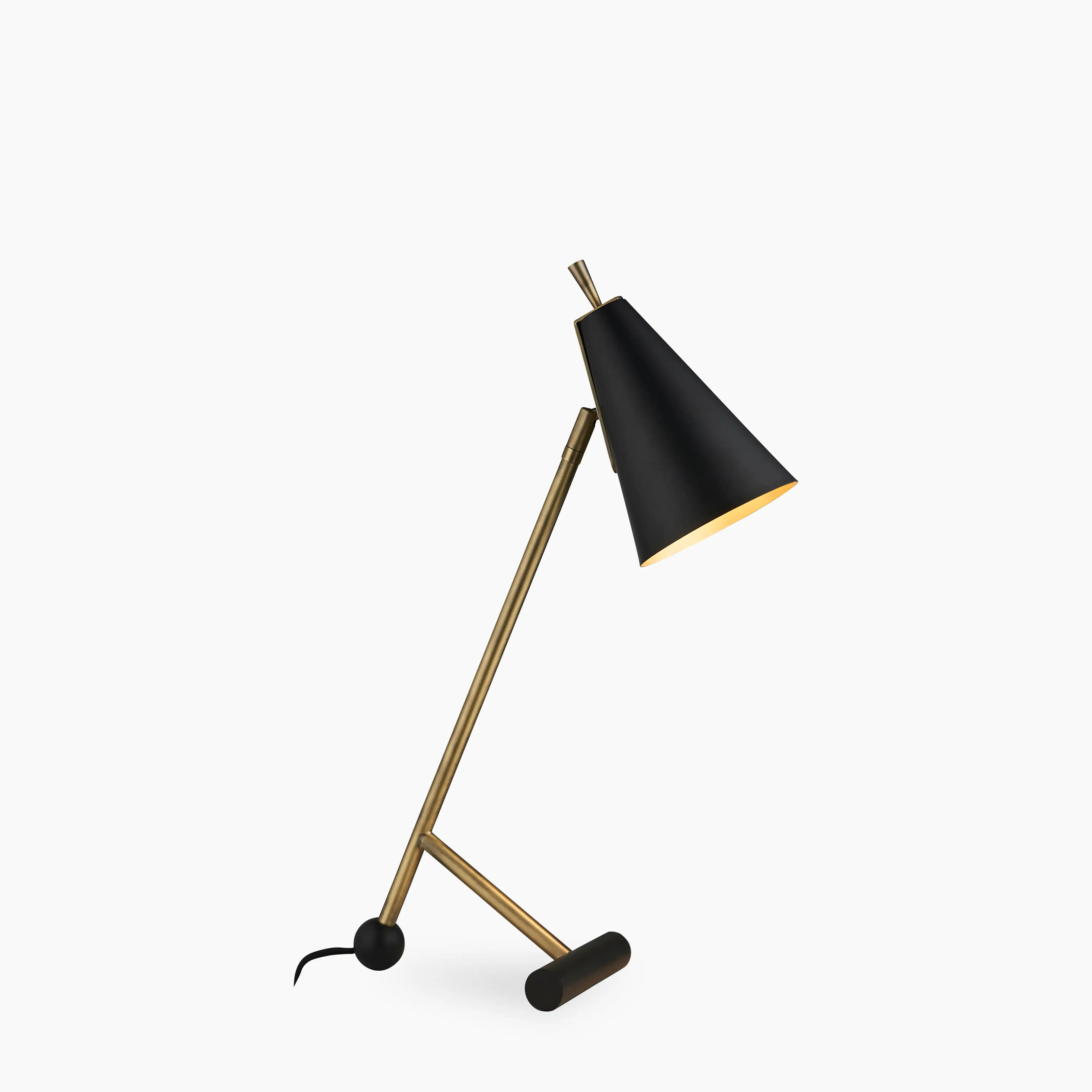 Aoife Desk Lamp | Black & Brass - Image 3