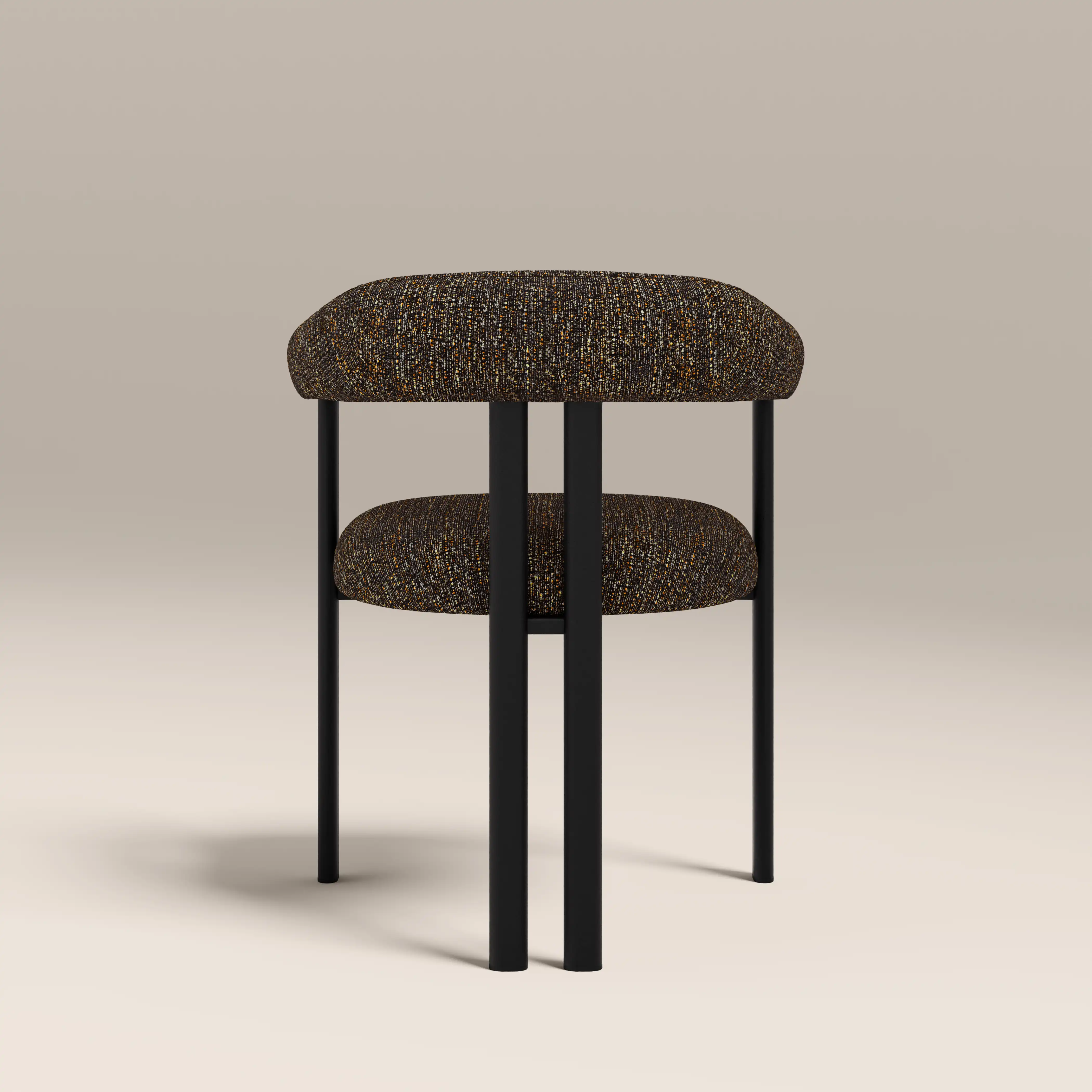 Arbor Carver Dining Chair | Speckled Espresso Boucle & Black - Image 6