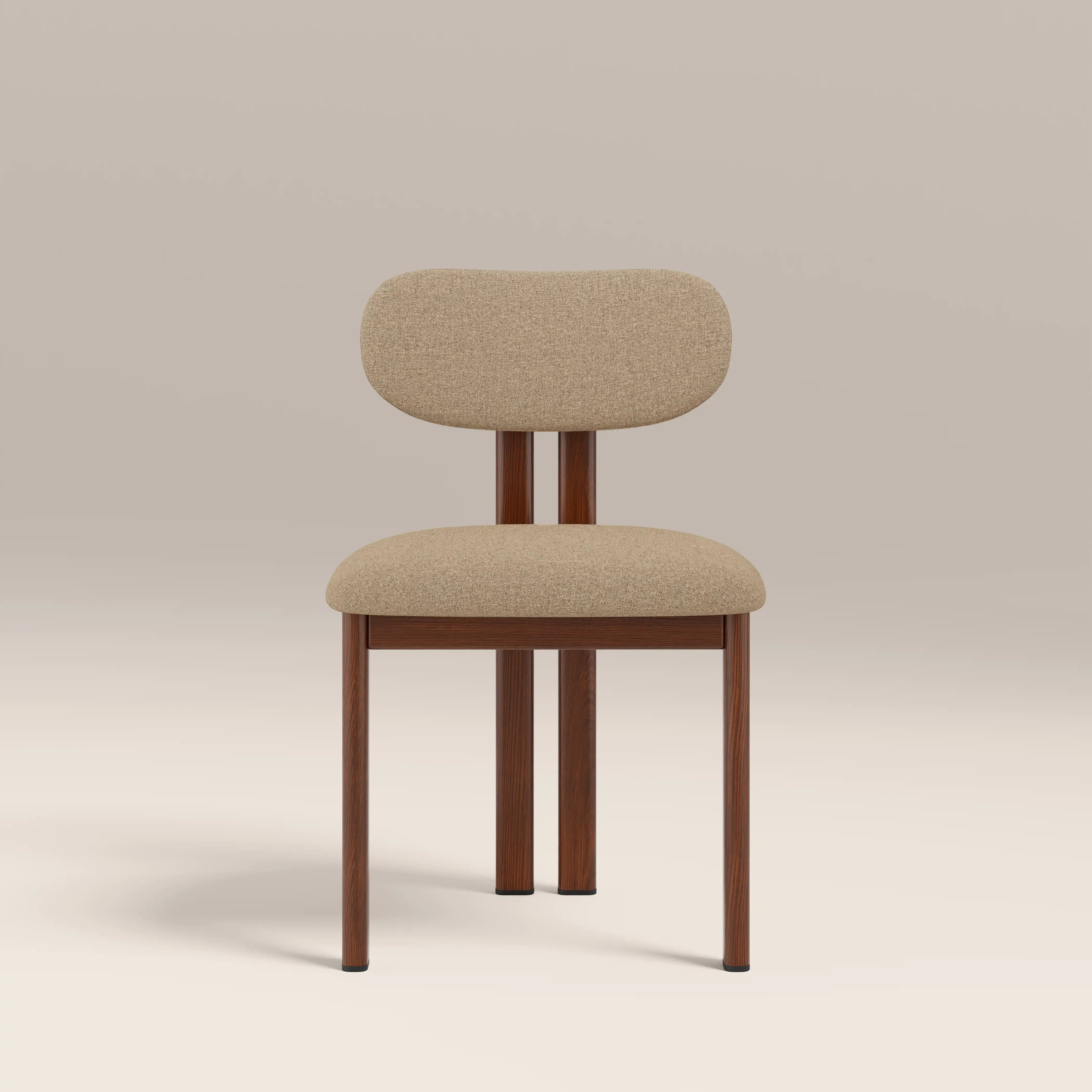 Arbor Dining Chair | Latte Sustainable Fabric & Walnut - Image 2