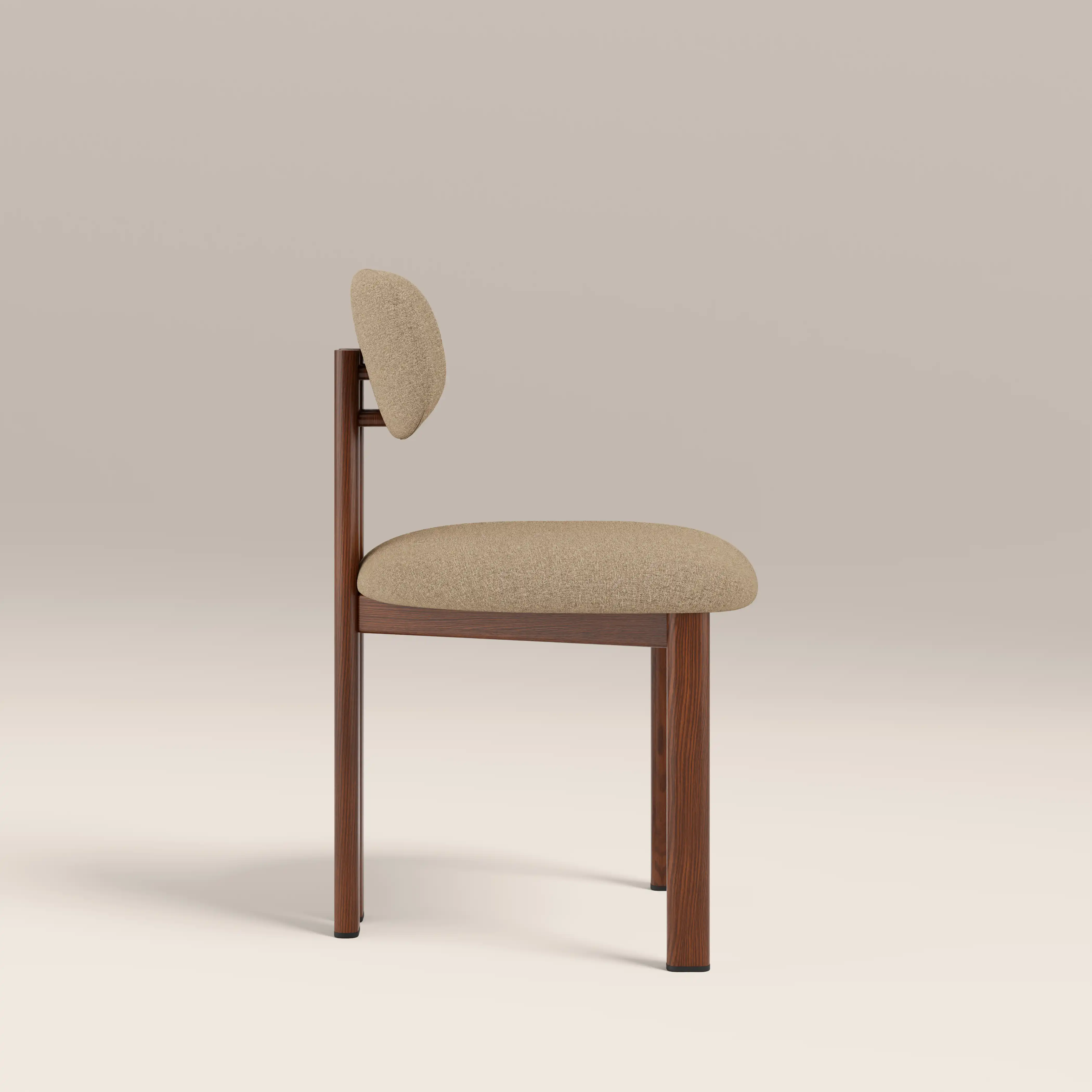 Arbor Dining Chair | Latte Sustainable Fabric & Walnut - Image 4
