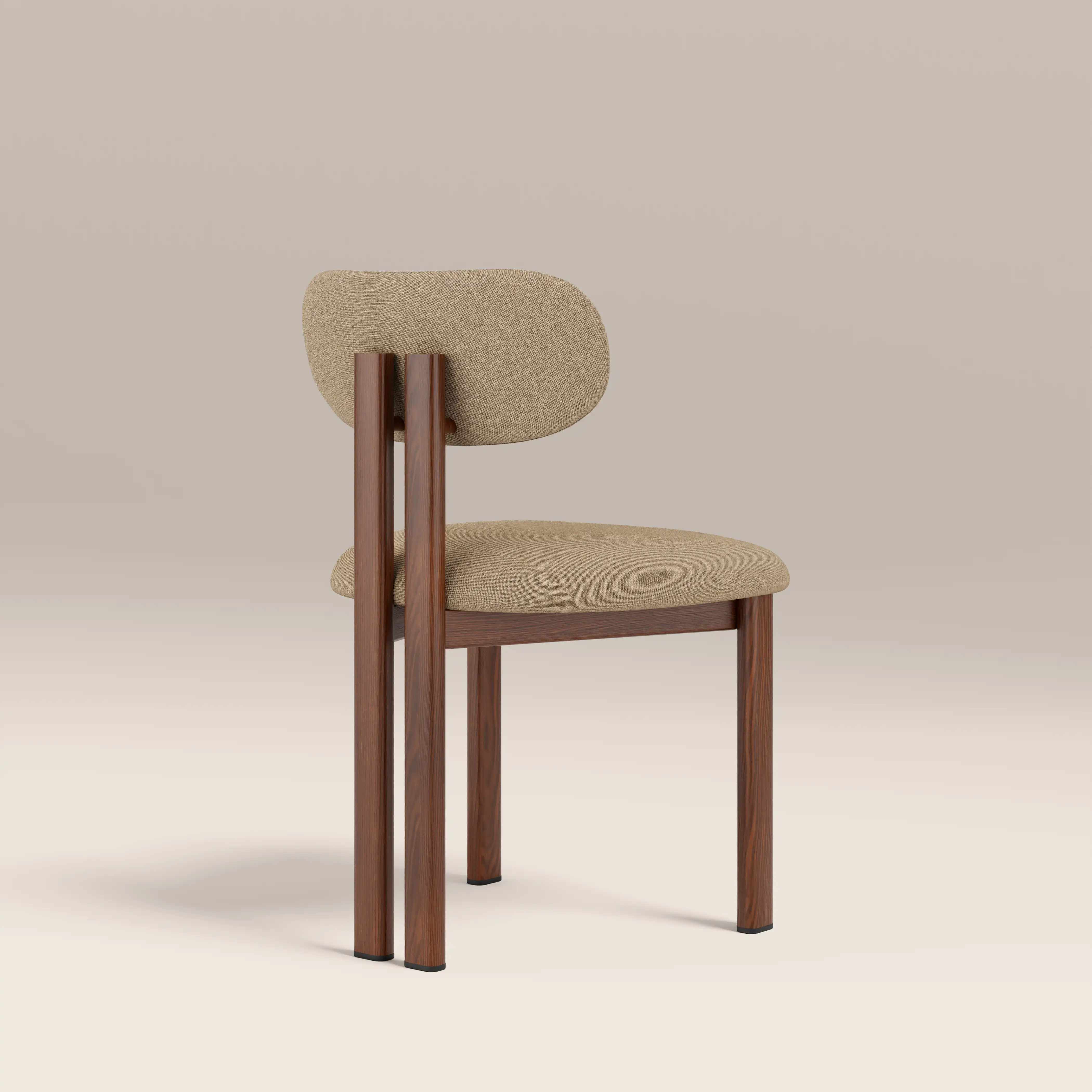 Arbor Dining Chair | Latte Sustainable Fabric & Walnut - Image 5