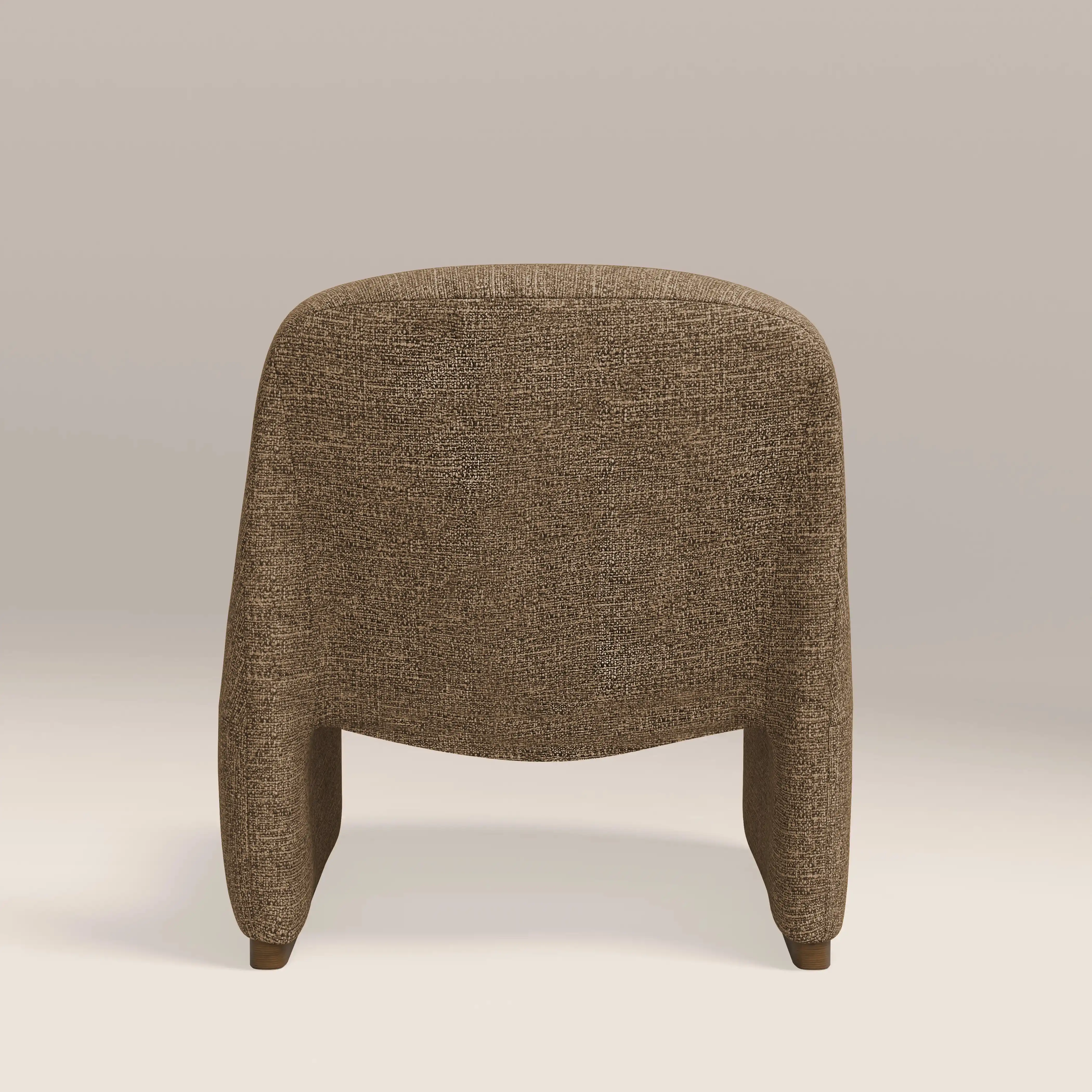 Arlet Accent Chair | Speckled Cappuccino Boucle & Walnut - Image 7