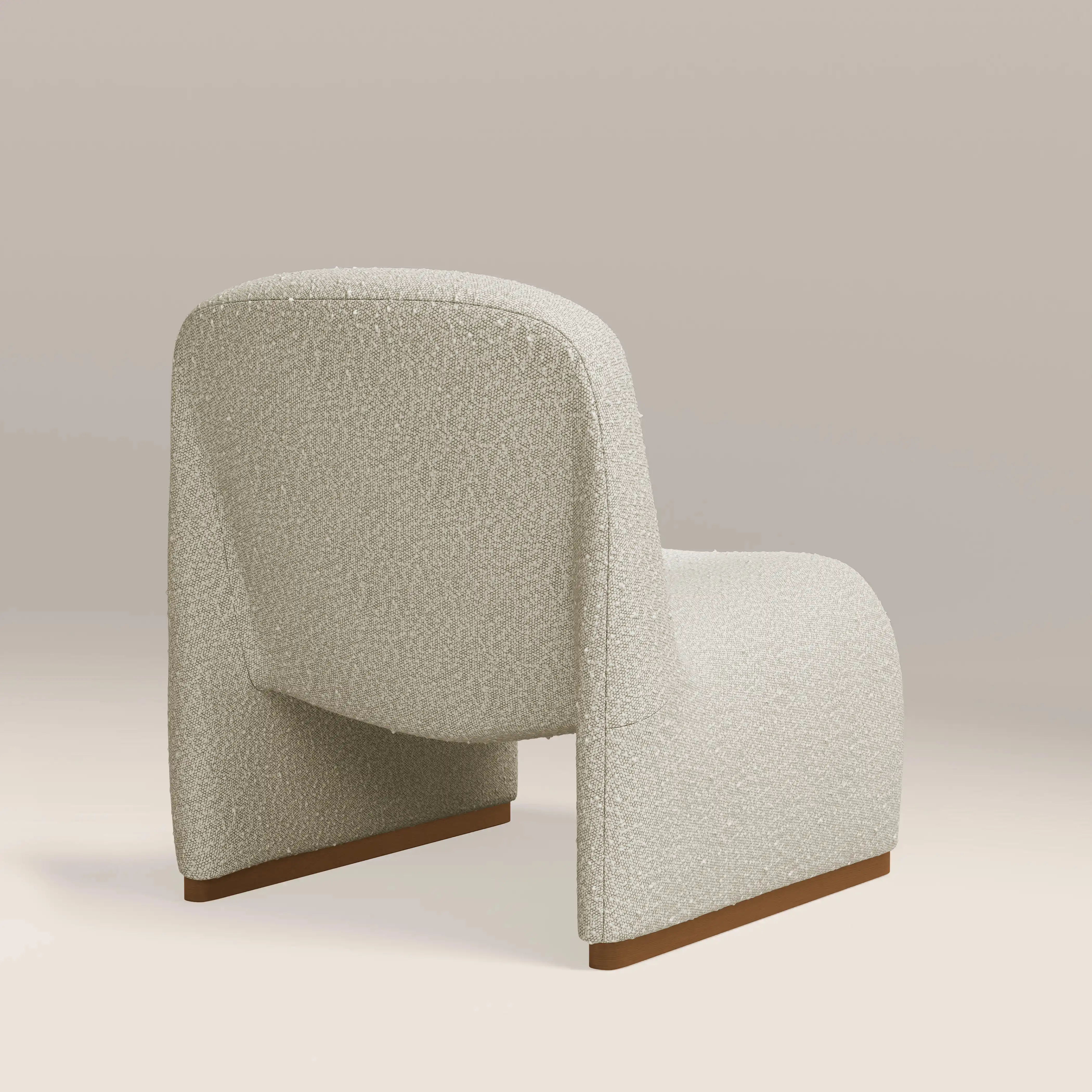 Arlet Accent Chair | Speckled Stone Sustainable Boucle & Walnut - Image 6