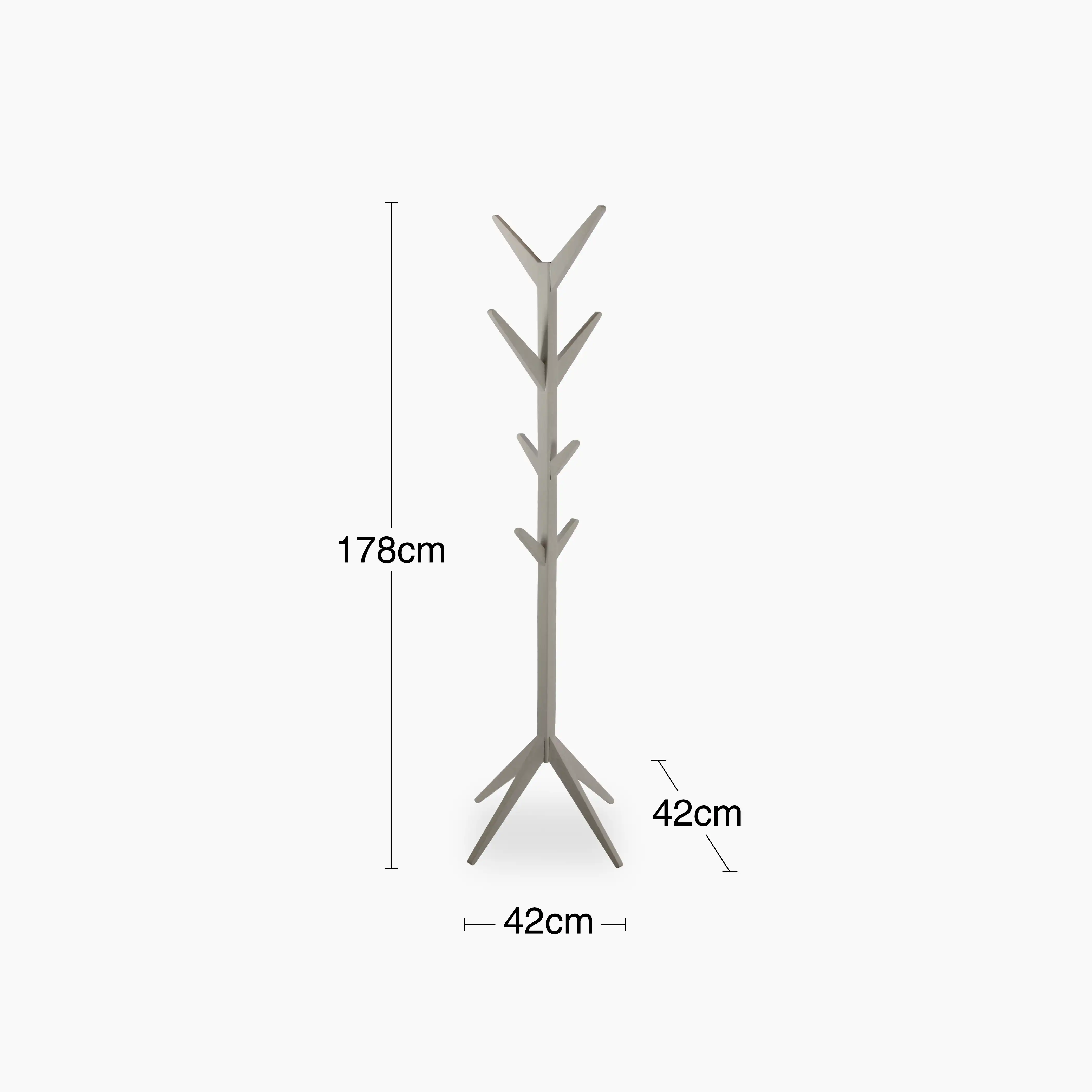Ascot Wooden Coat Stand | Grey - Image 4