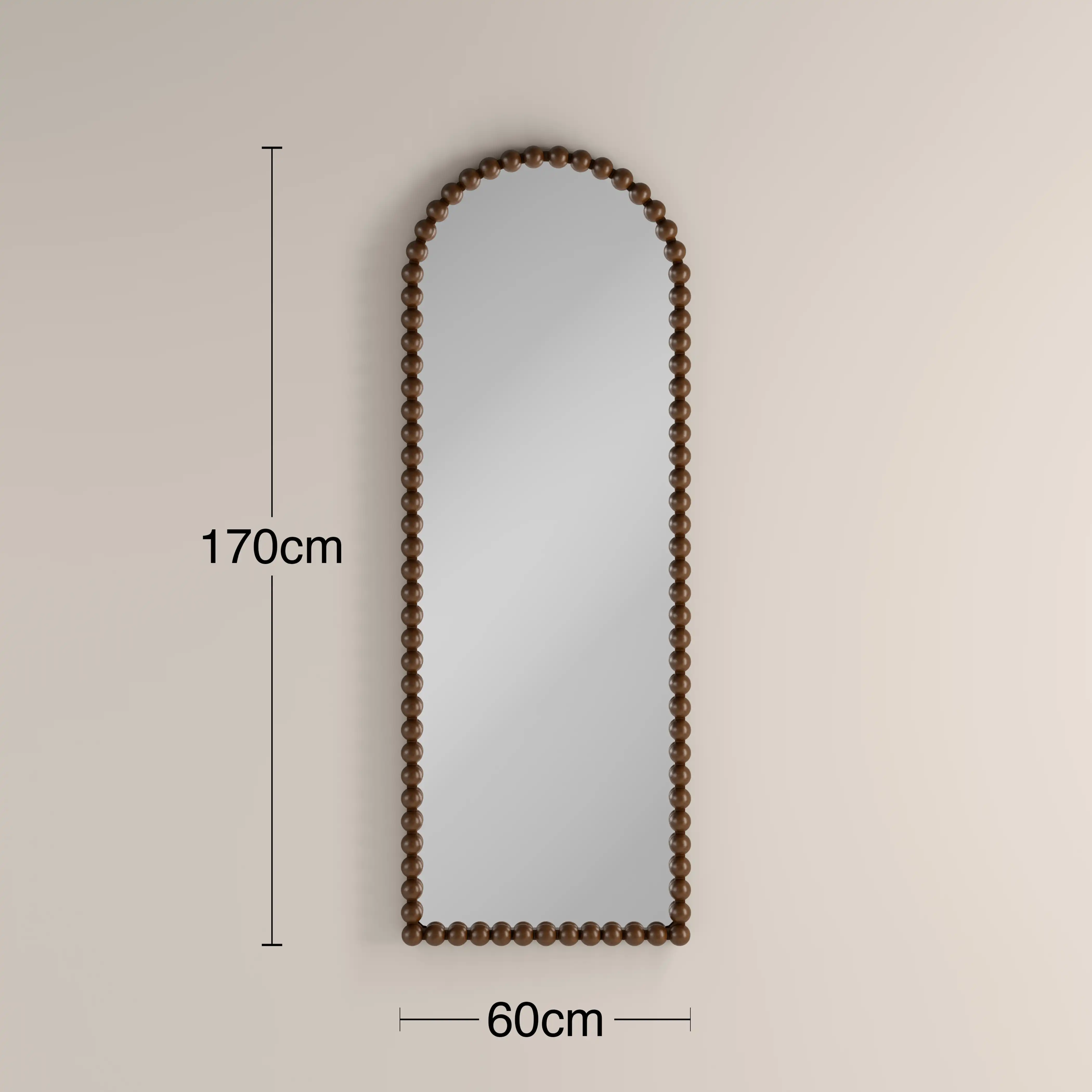 Ashby Full Length Mirror, 170 x 60 cm | Walnut - Image 3
