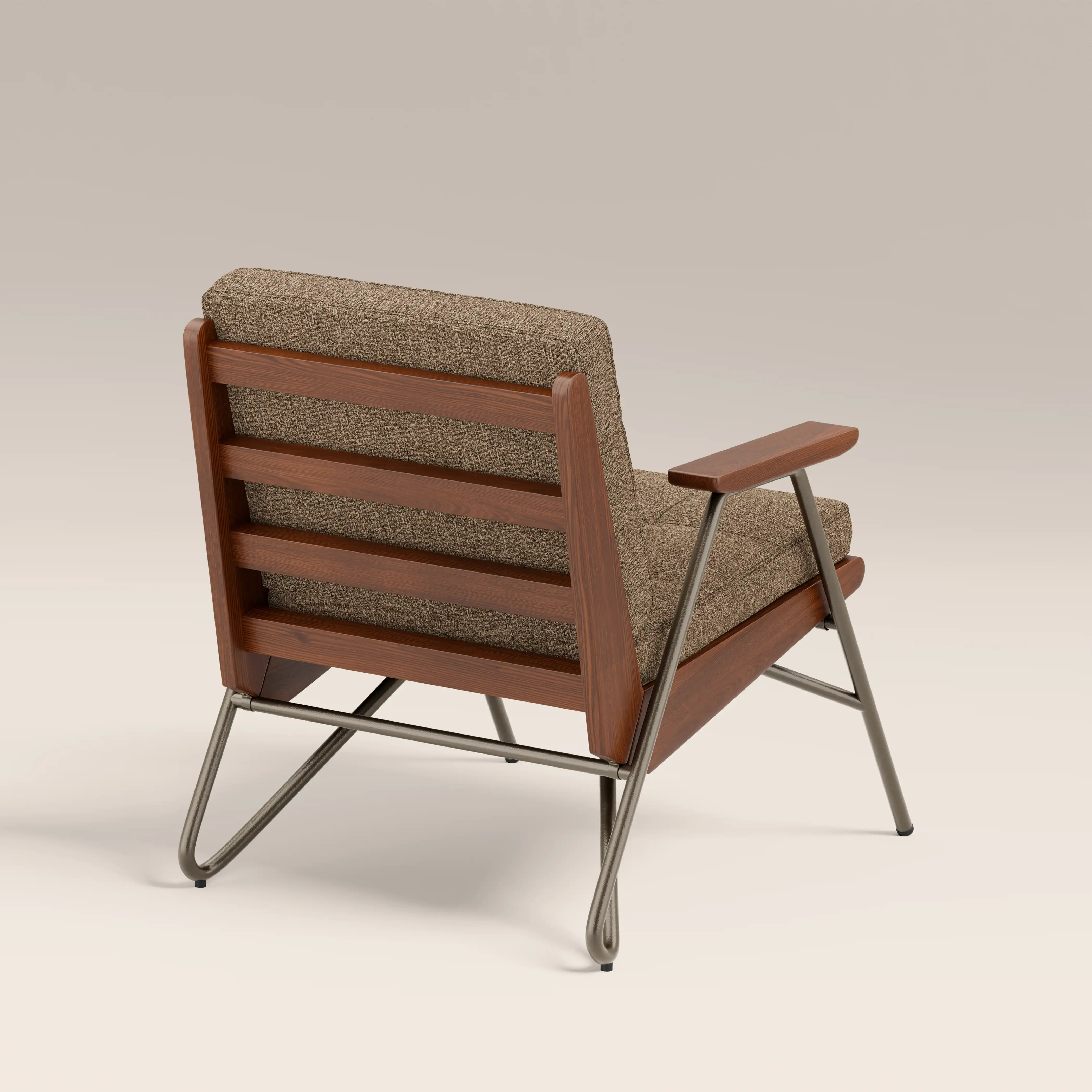 Aspen Accent Chair | Speckled Cappuccino Boucle & Walnut - Image 6