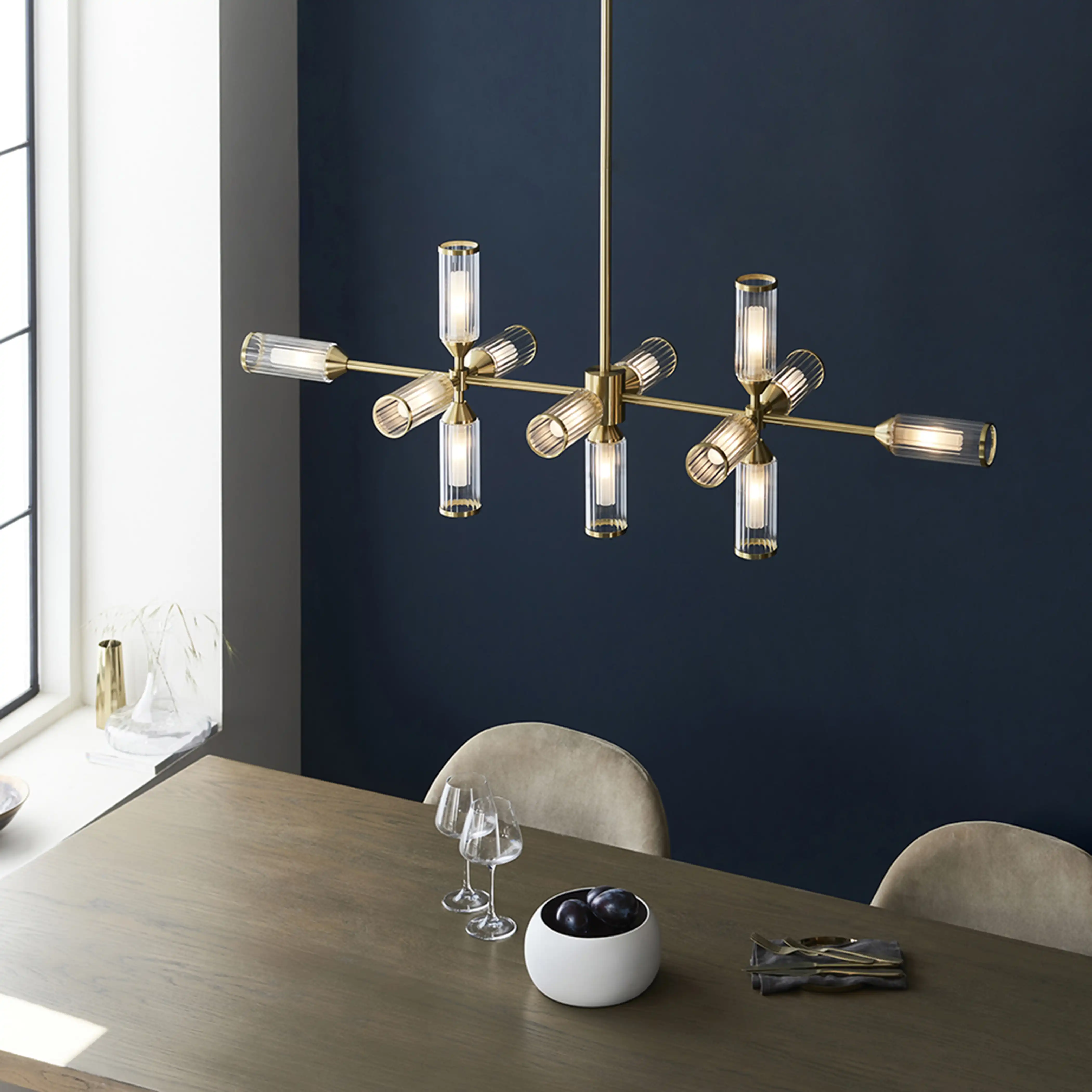 Aster 13 Light Ceiling Light | Brass - Image 3