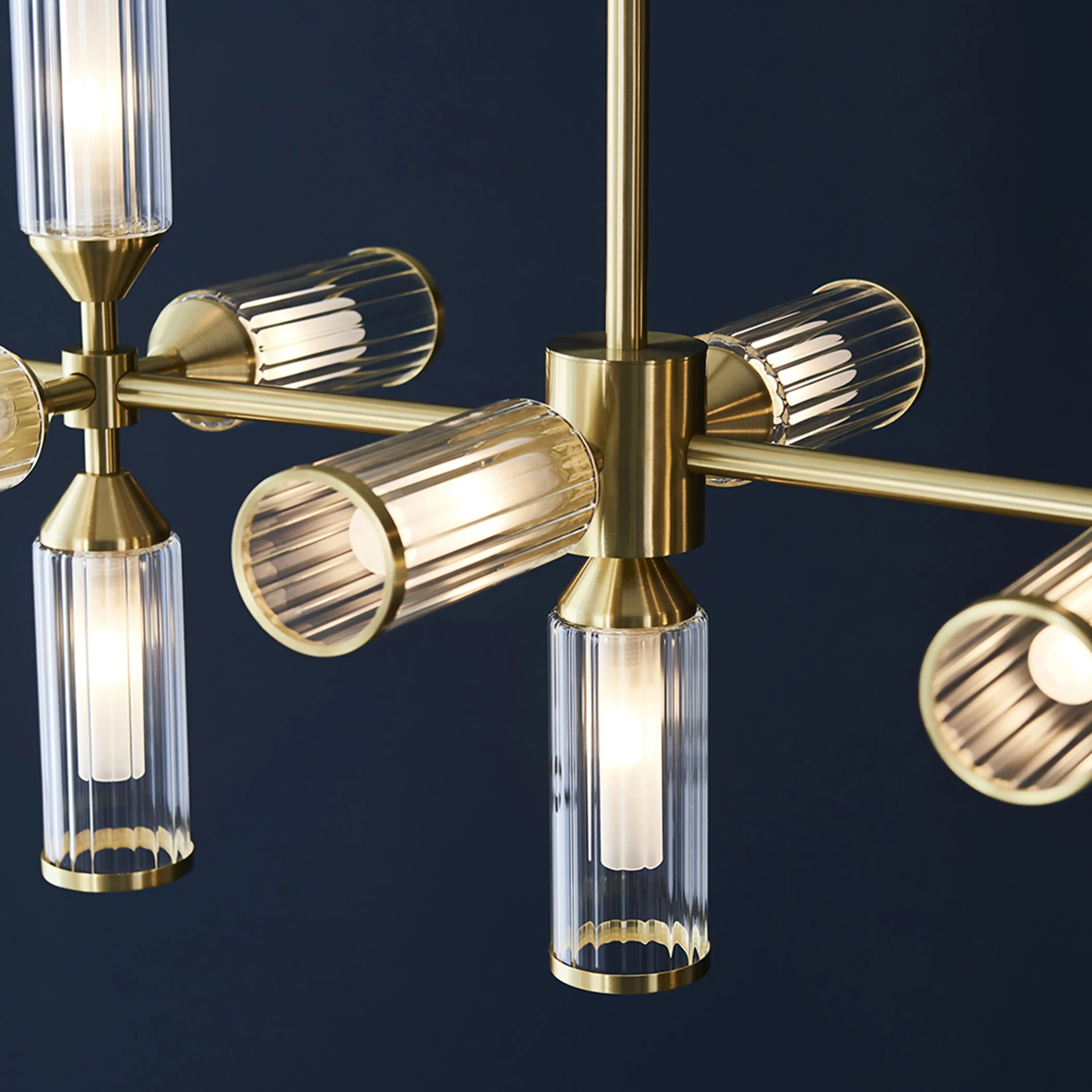 Aster 13 Light Ceiling Light | Brass - Image 5