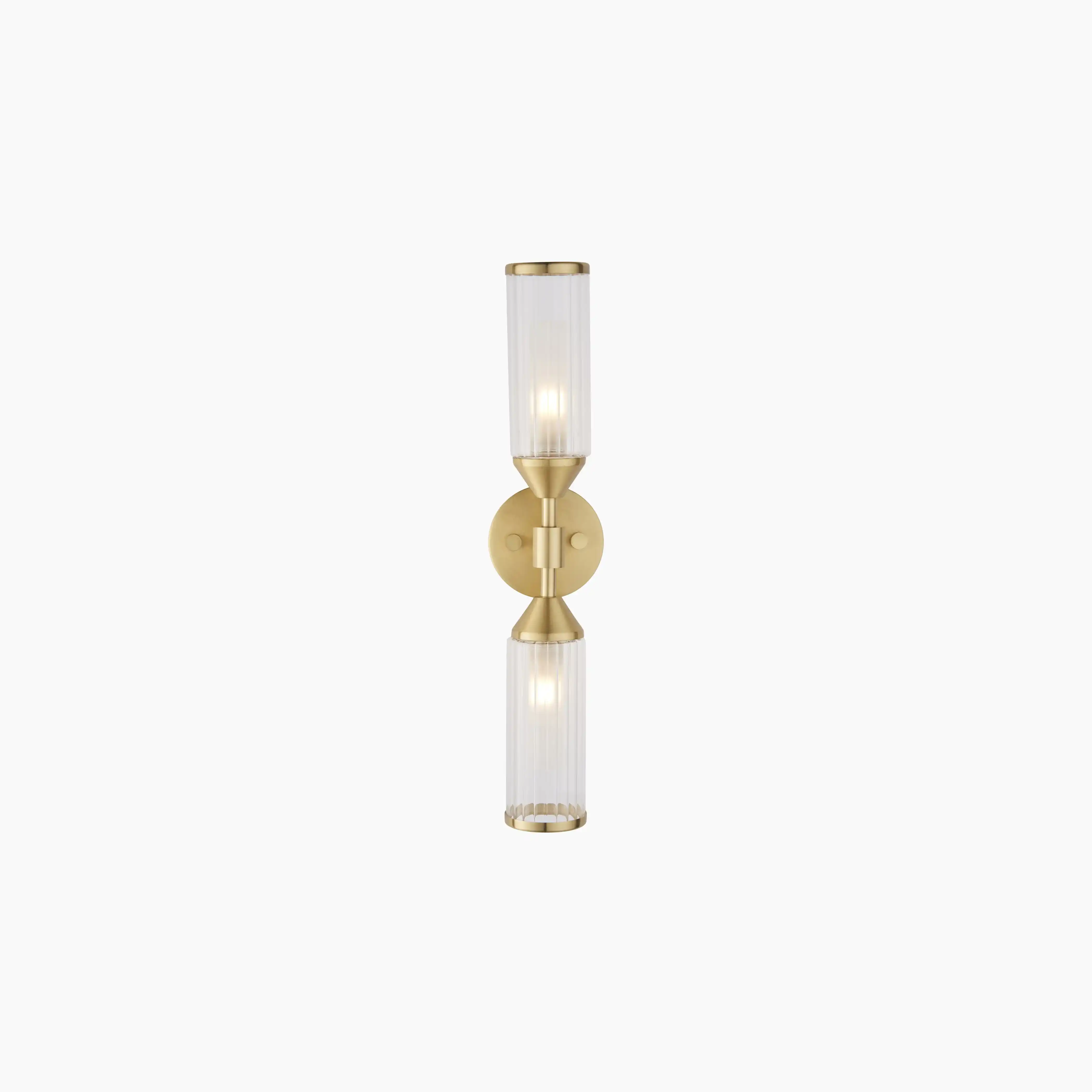 Aster 2 Light Wall Light | Brass - Image 2