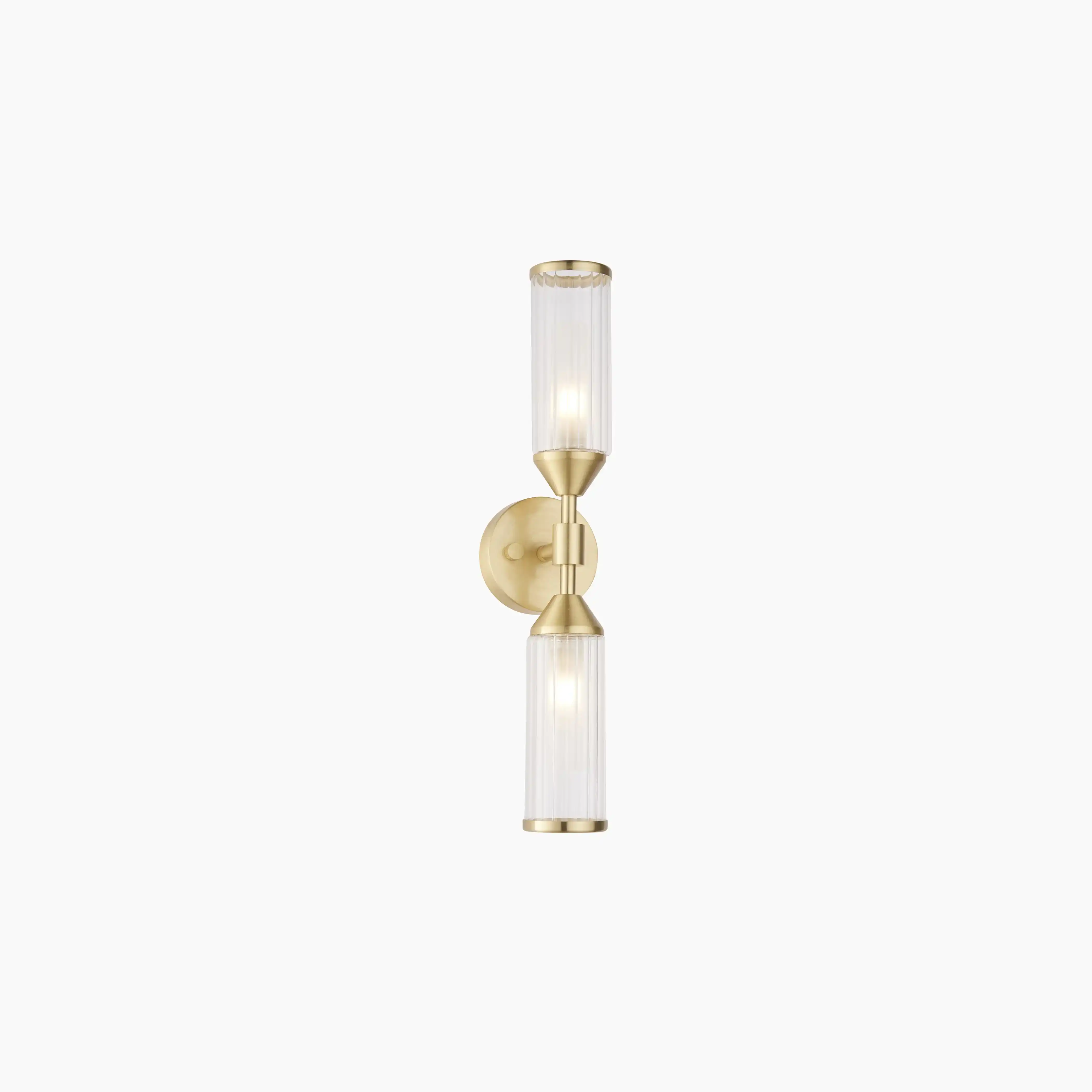 Aster 2 Light Wall Light | Brass - Image 6