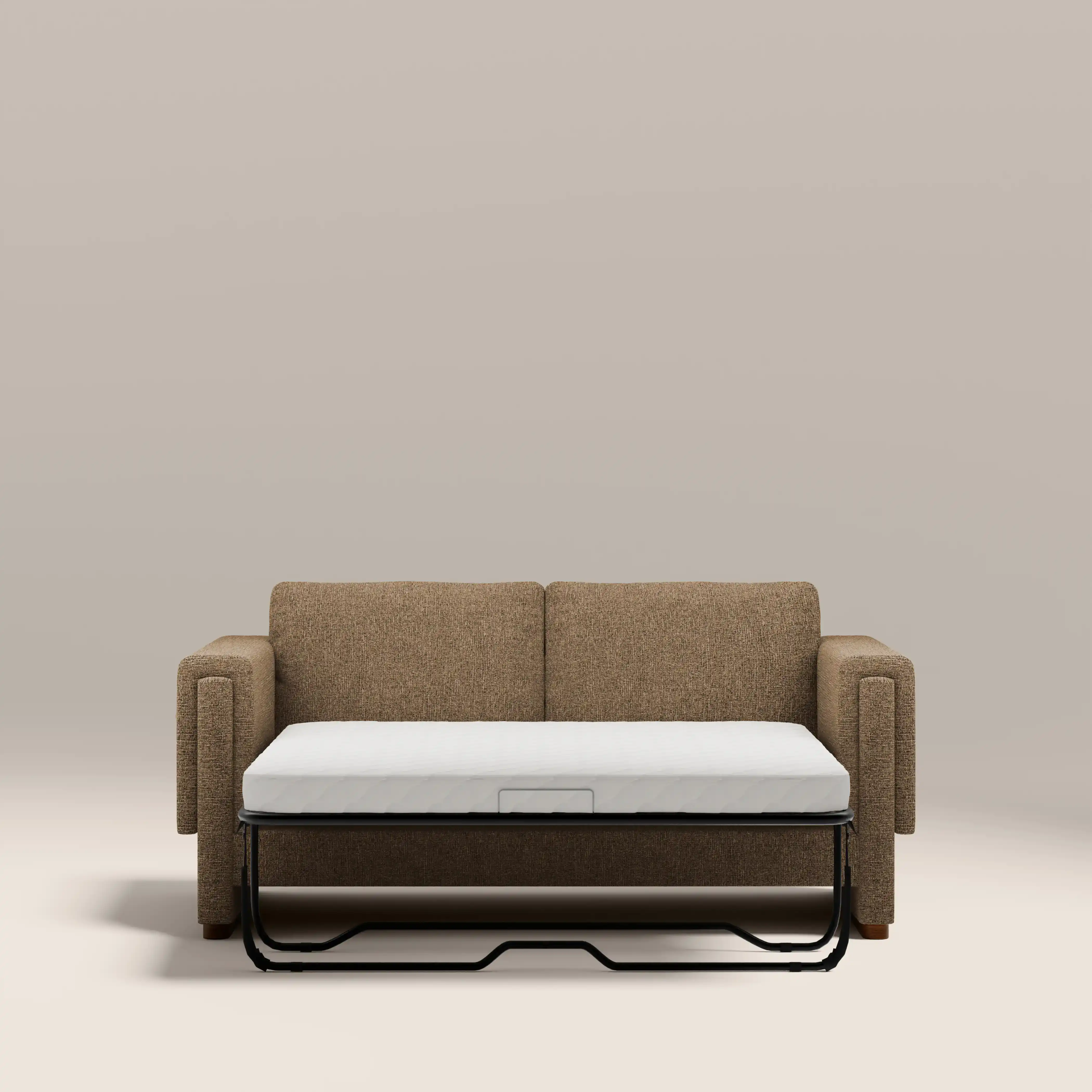 Ava 2 Seater Sofa Bed | Speckled Cappuccino Boucle - Image 6