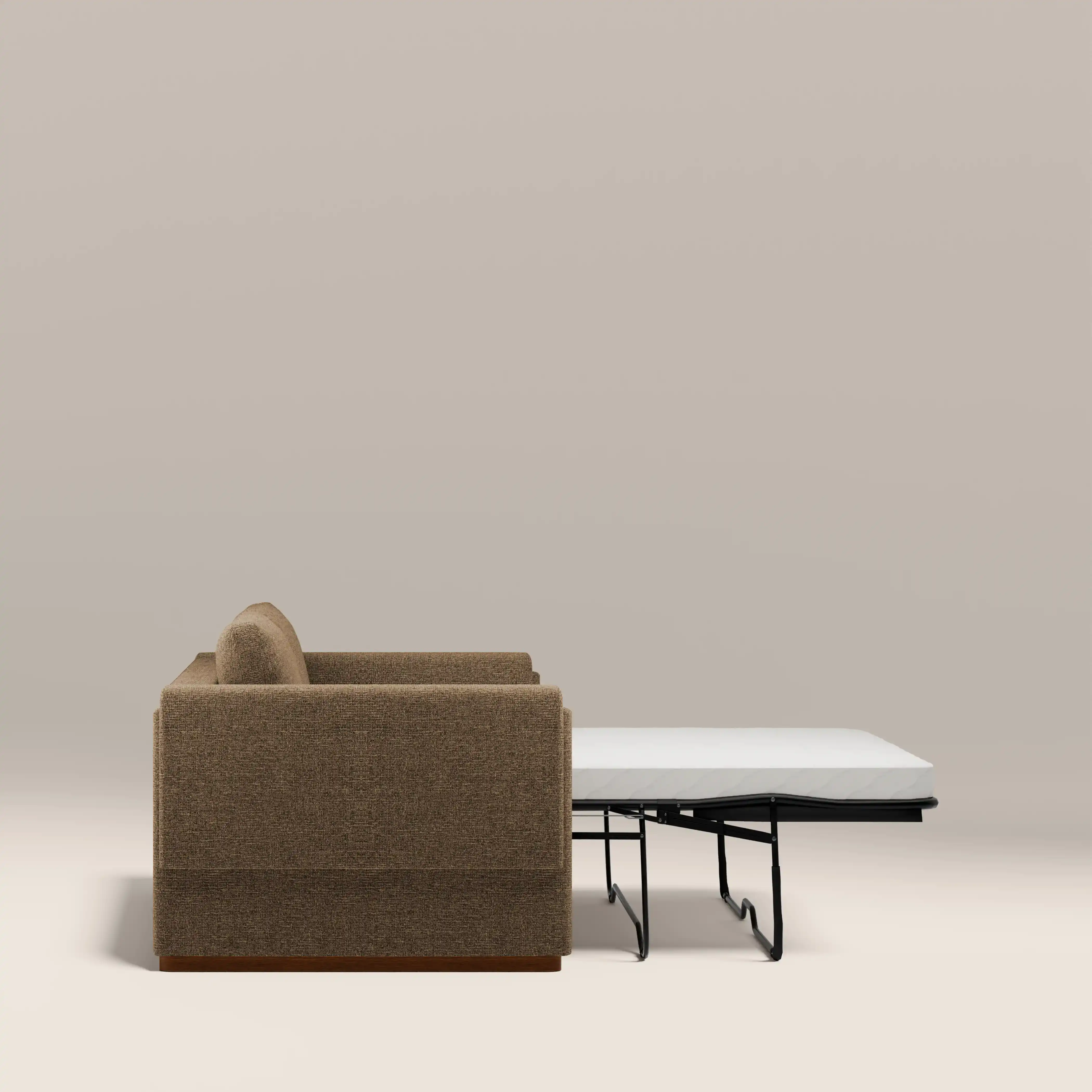 Ava 2 Seater Sofa Bed | Speckled Cappuccino Boucle - Image 8
