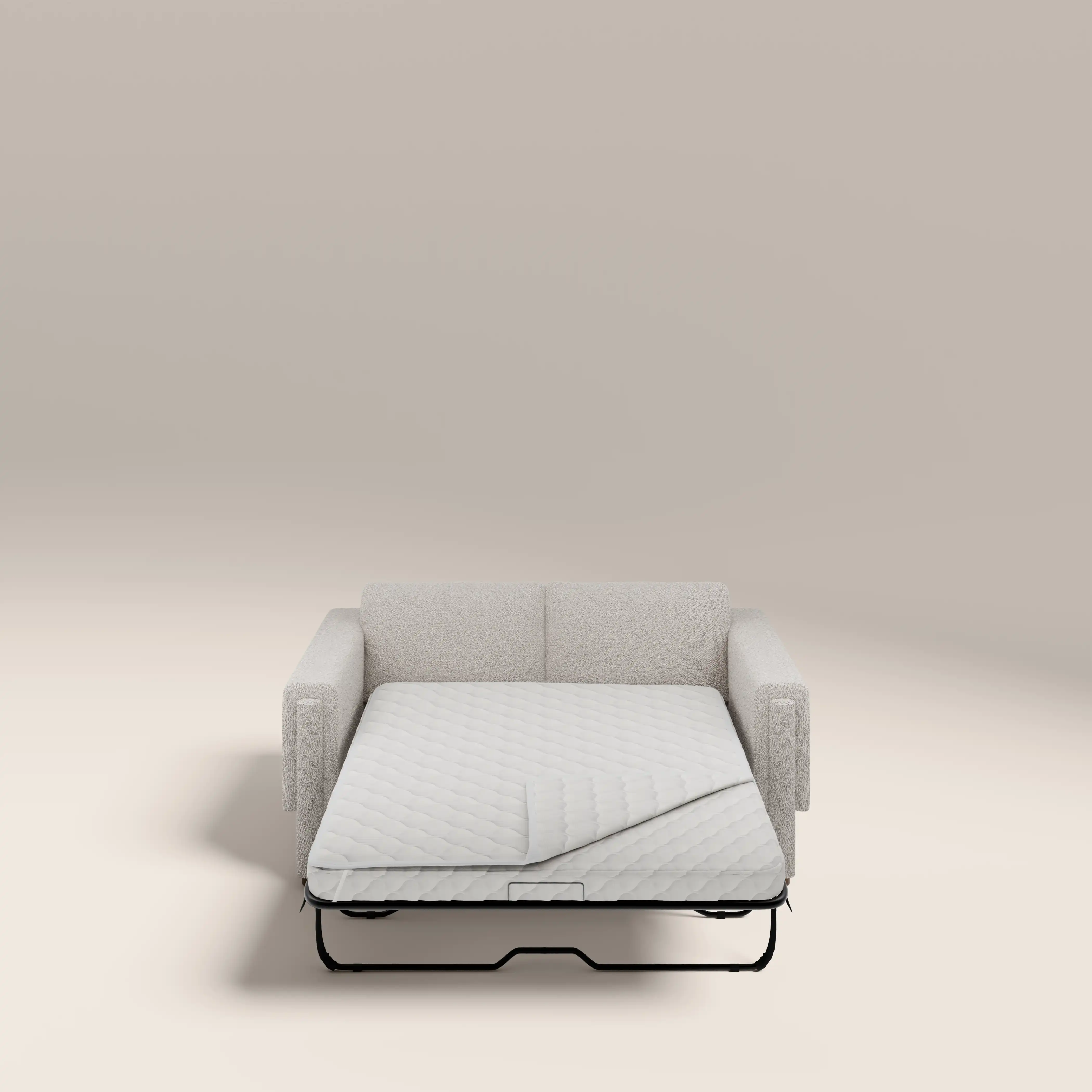 Ava 2 Seater Sofa Bed | Speckled Stone Sustainable Boucle - Image 2