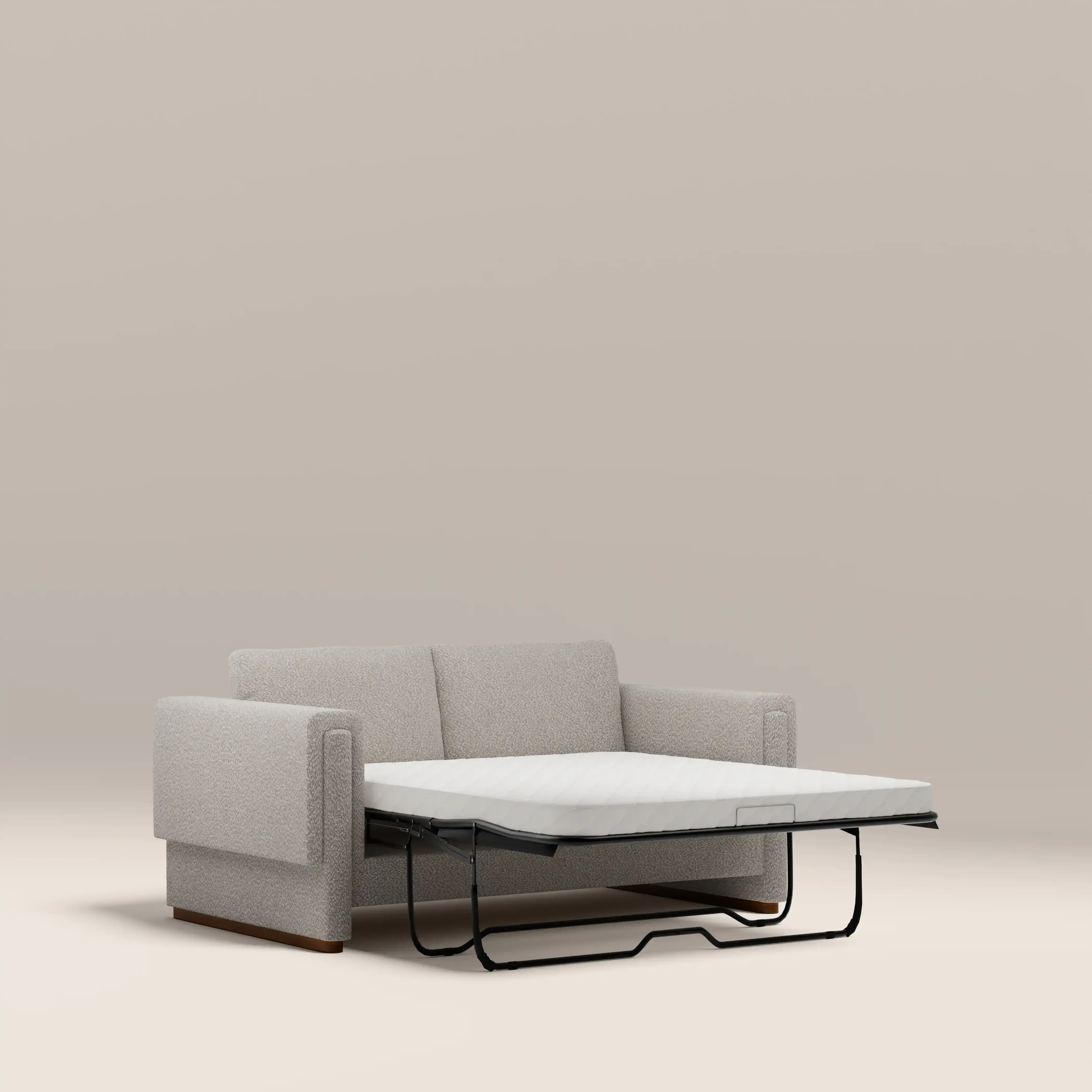Ava 2 Seater Sofa Bed | Speckled Stone Sustainable Boucle - Image 5
