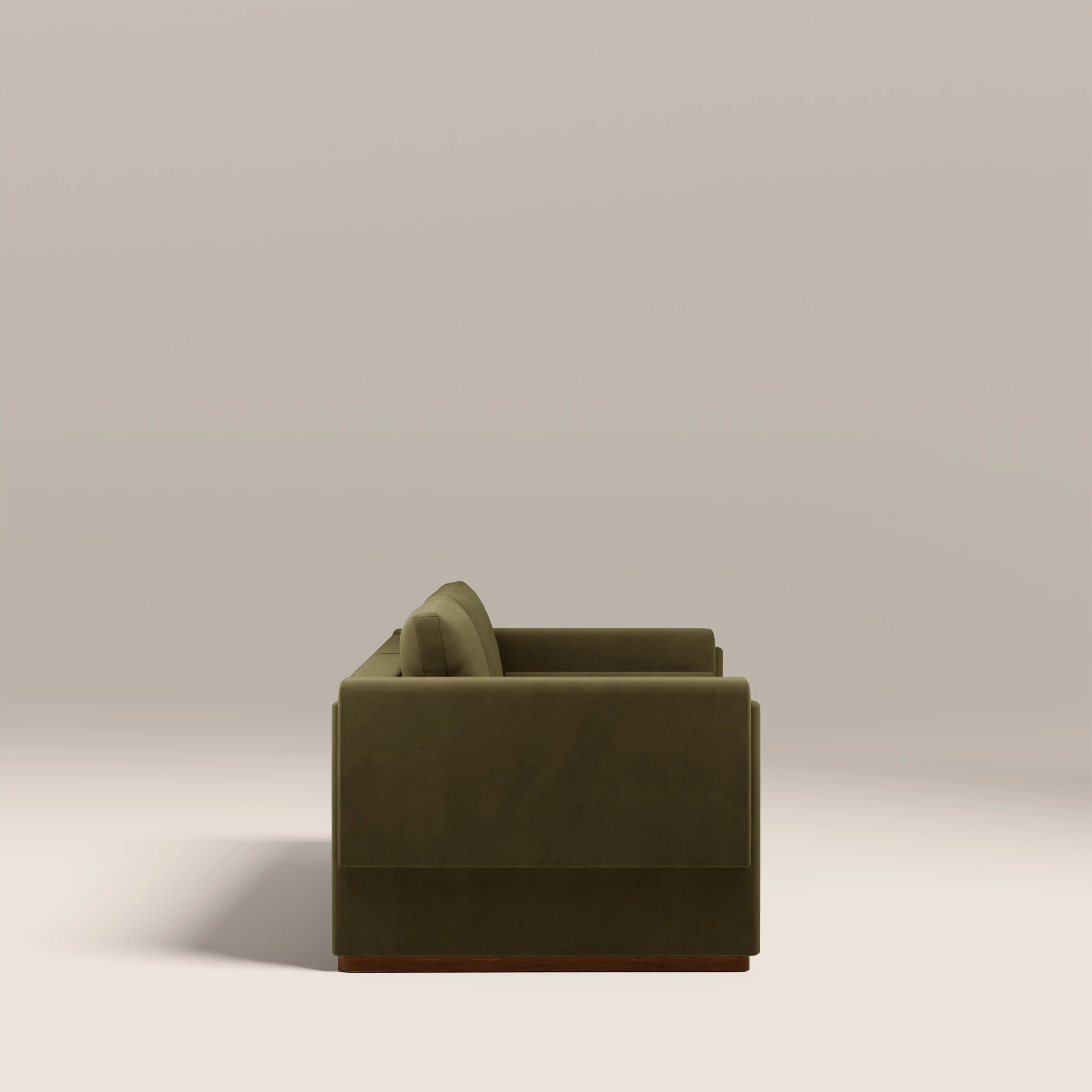 Ava 3 Seater Sofa Bed | Moss Green Sustainable Mohair Velvet - Image 7