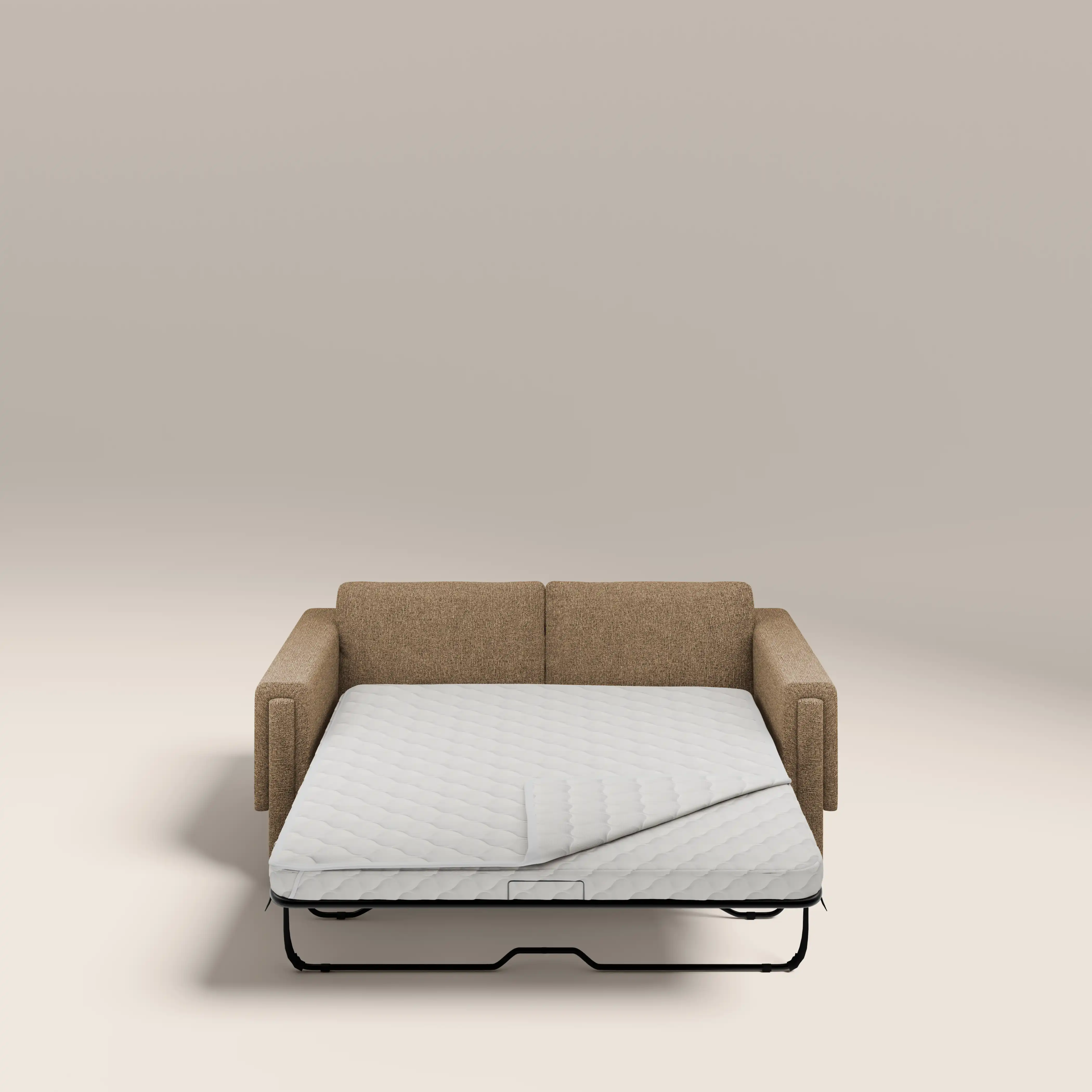 Ava 3 Seater Sofa Bed | Speckled Cappuccino Boucle - Image 2