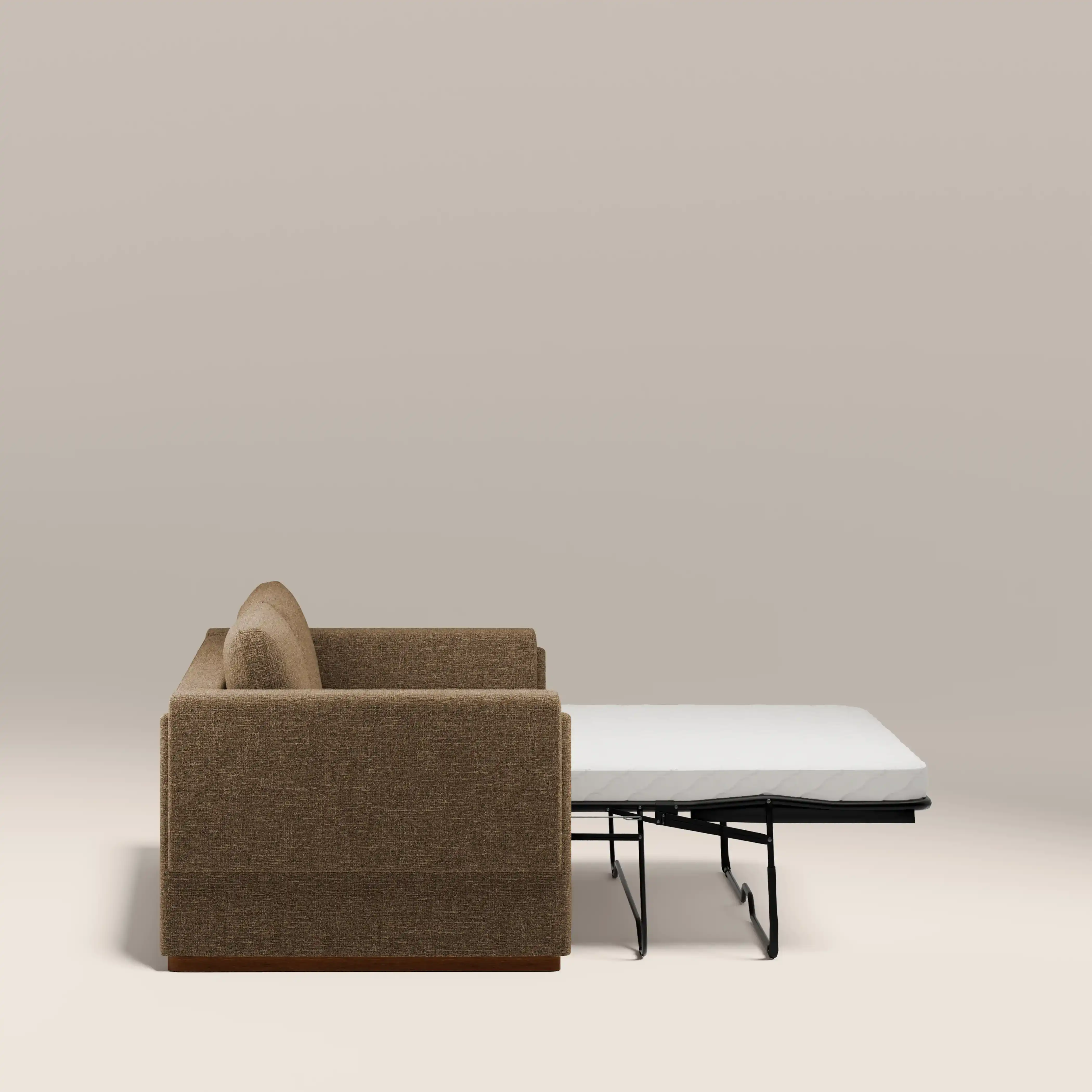 Ava 3 Seater Sofa Bed | Speckled Cappuccino Boucle - Image 8