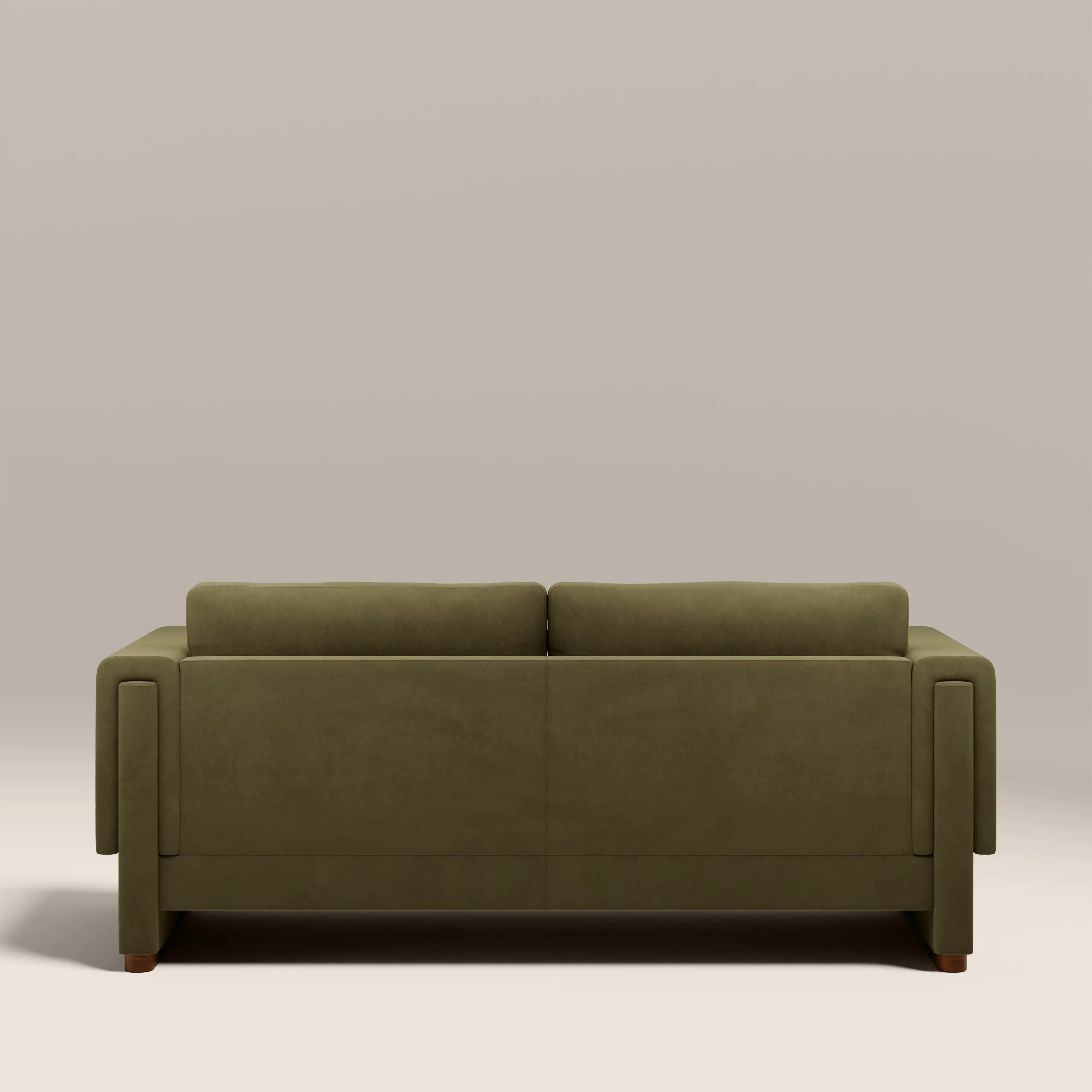 Ava 3 Seater Sofa | Moss Green Sustainable Mohair Velvet - Image 6