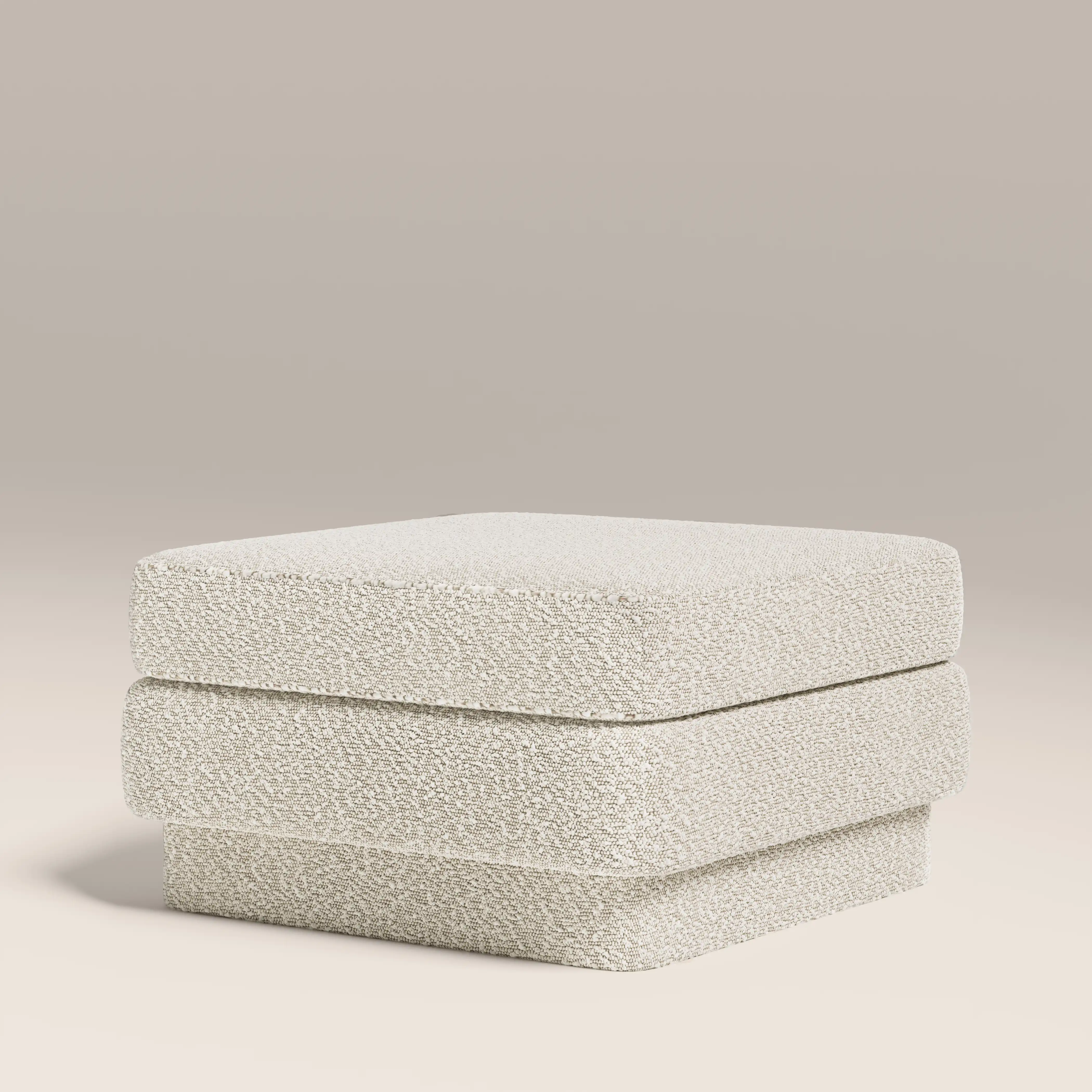 Ava Footstool | Speckled Stone Sustainable Boucle - Image 4