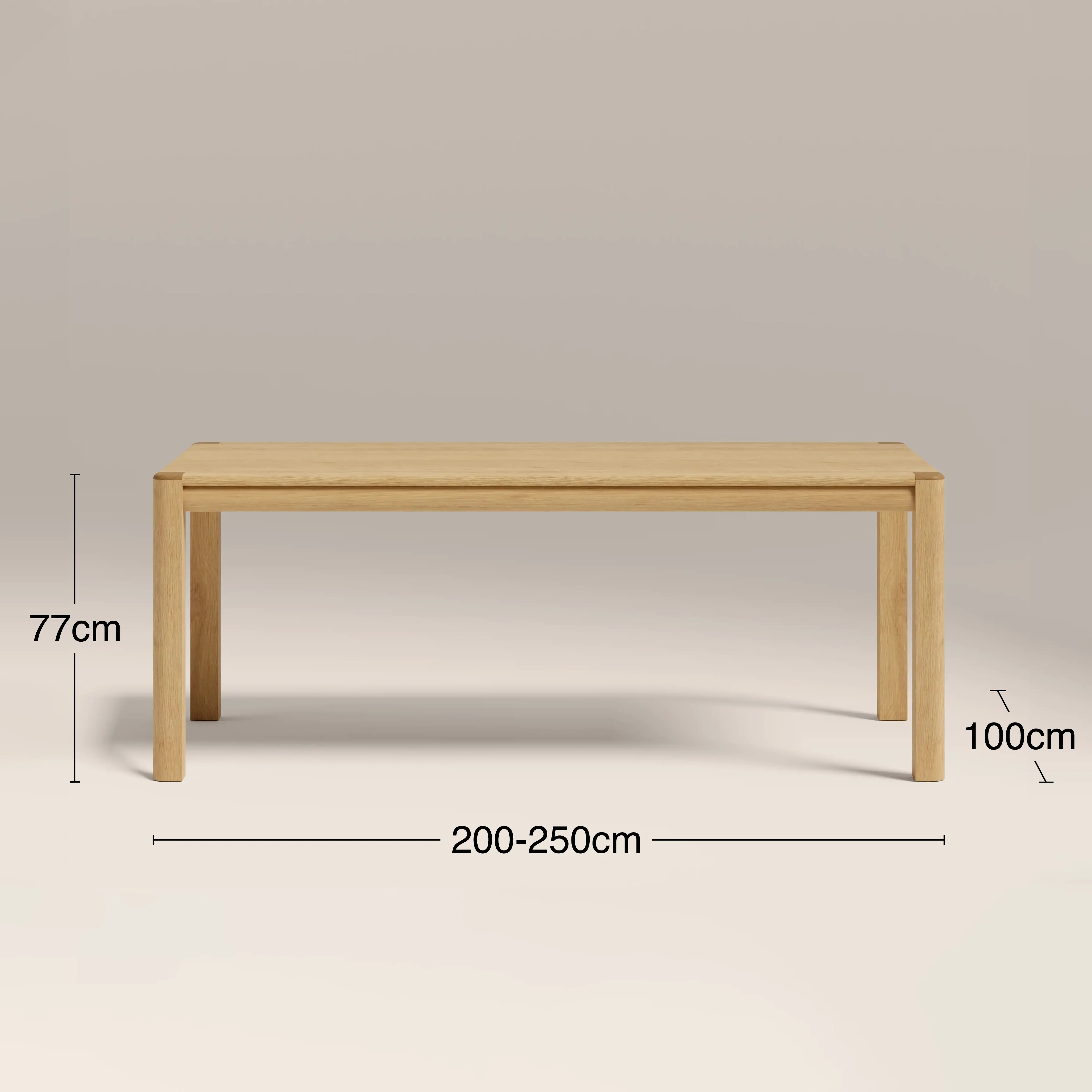 Avalon 6-10 Seat Rectangle Wooden Extendable Dining Table | Oak - Image 6