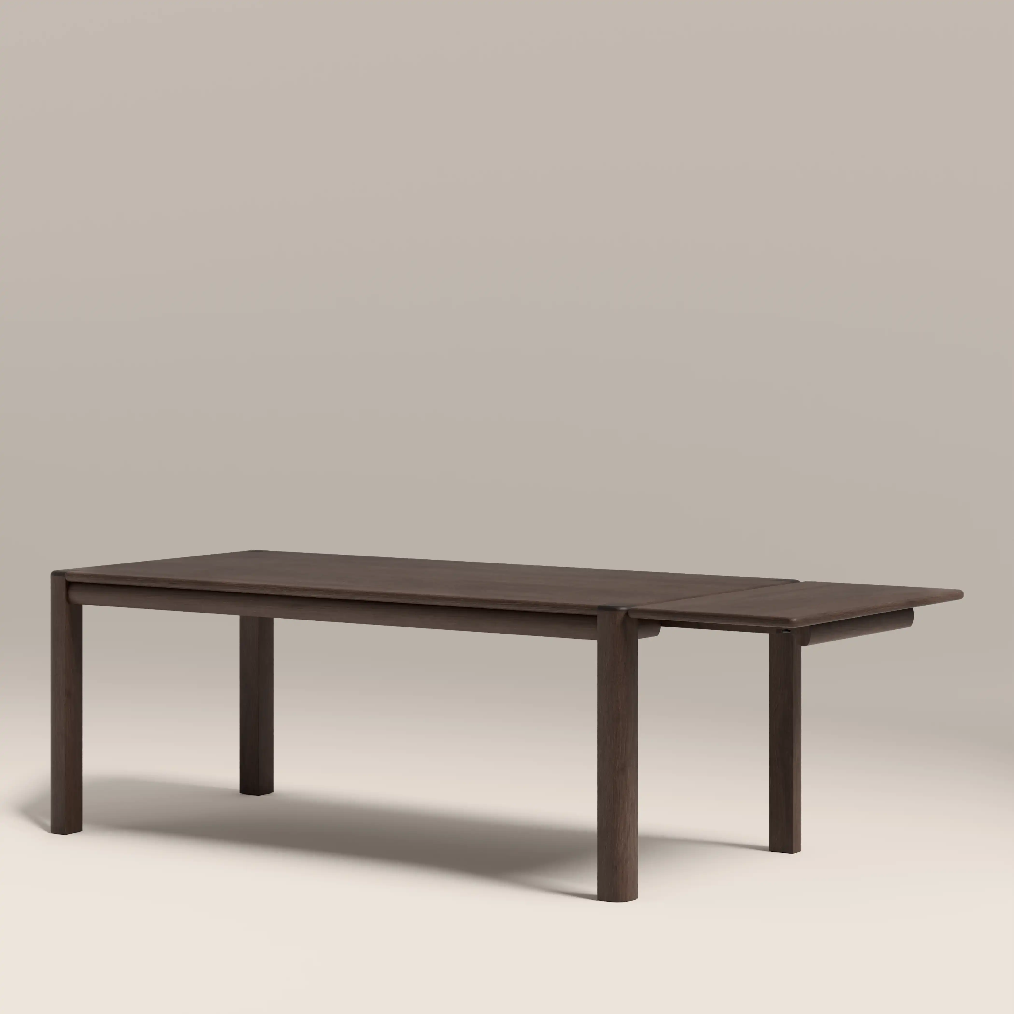 Avalon 6-10 Seat Rectangle Wooden Extendable Dining Table | Smoked Walnut - Image 3