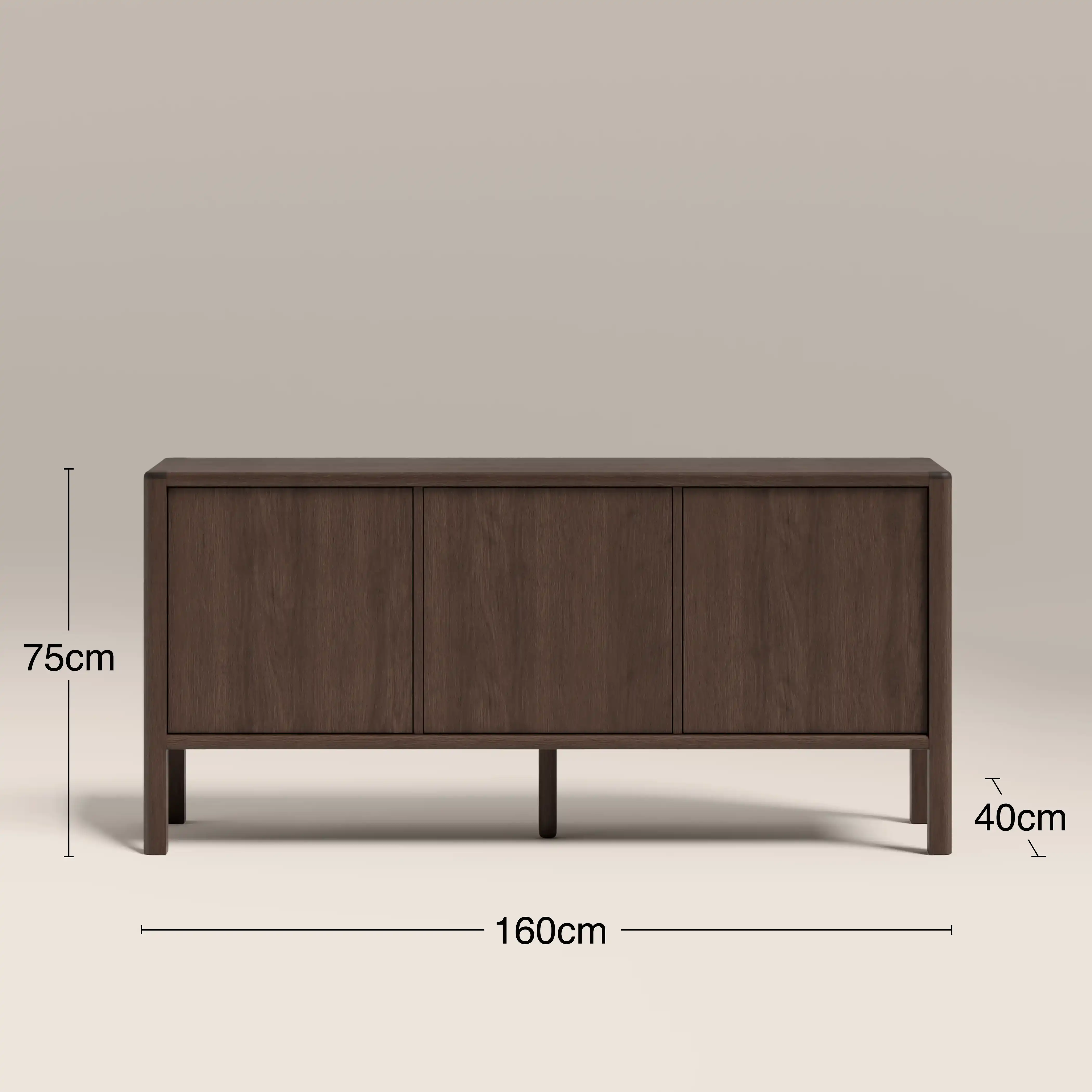 Avalon Wooden Sideboard | Smoked Walnut - Image 6