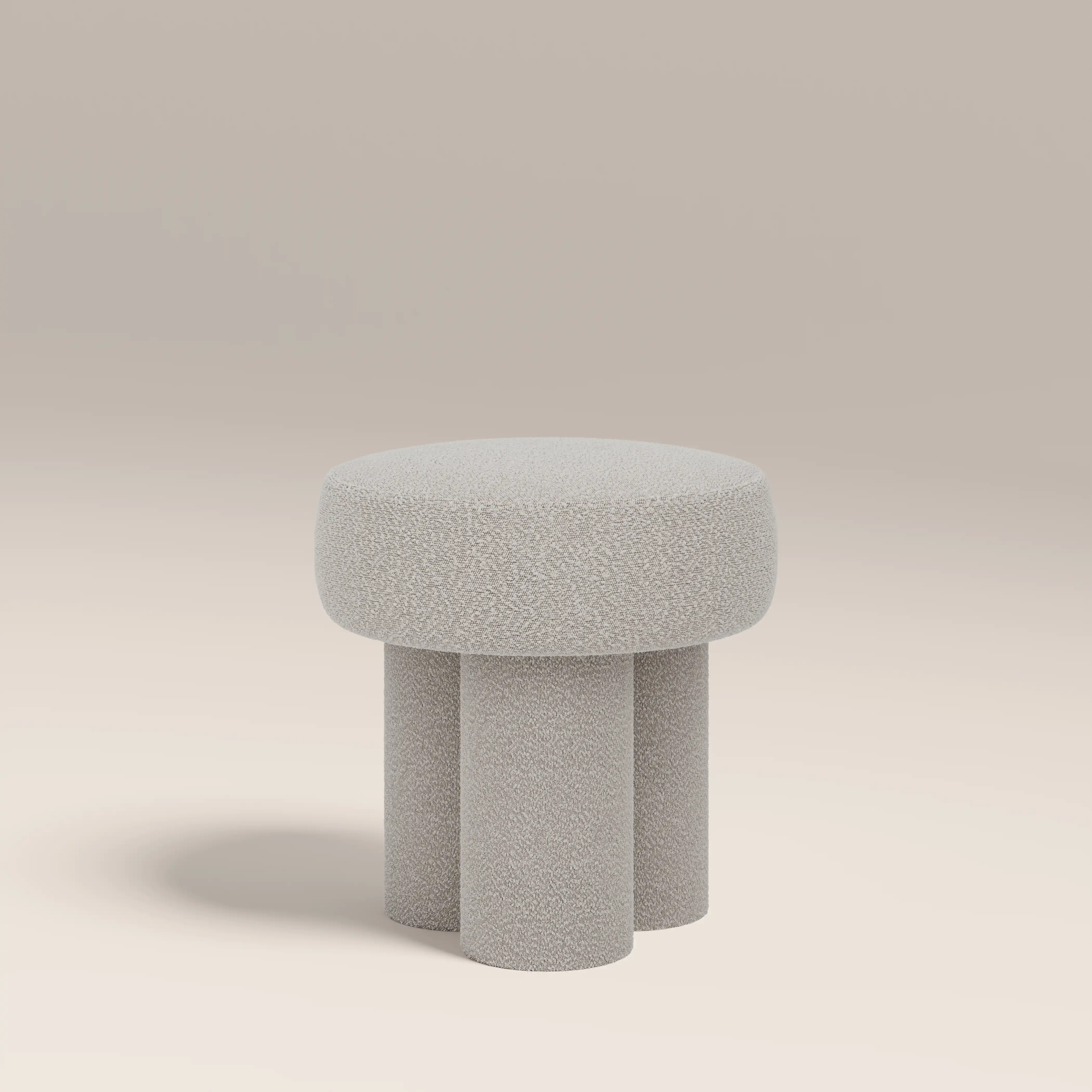 Ayla Pouffe | Speckled Stone Sustainable Boucle - Image 2