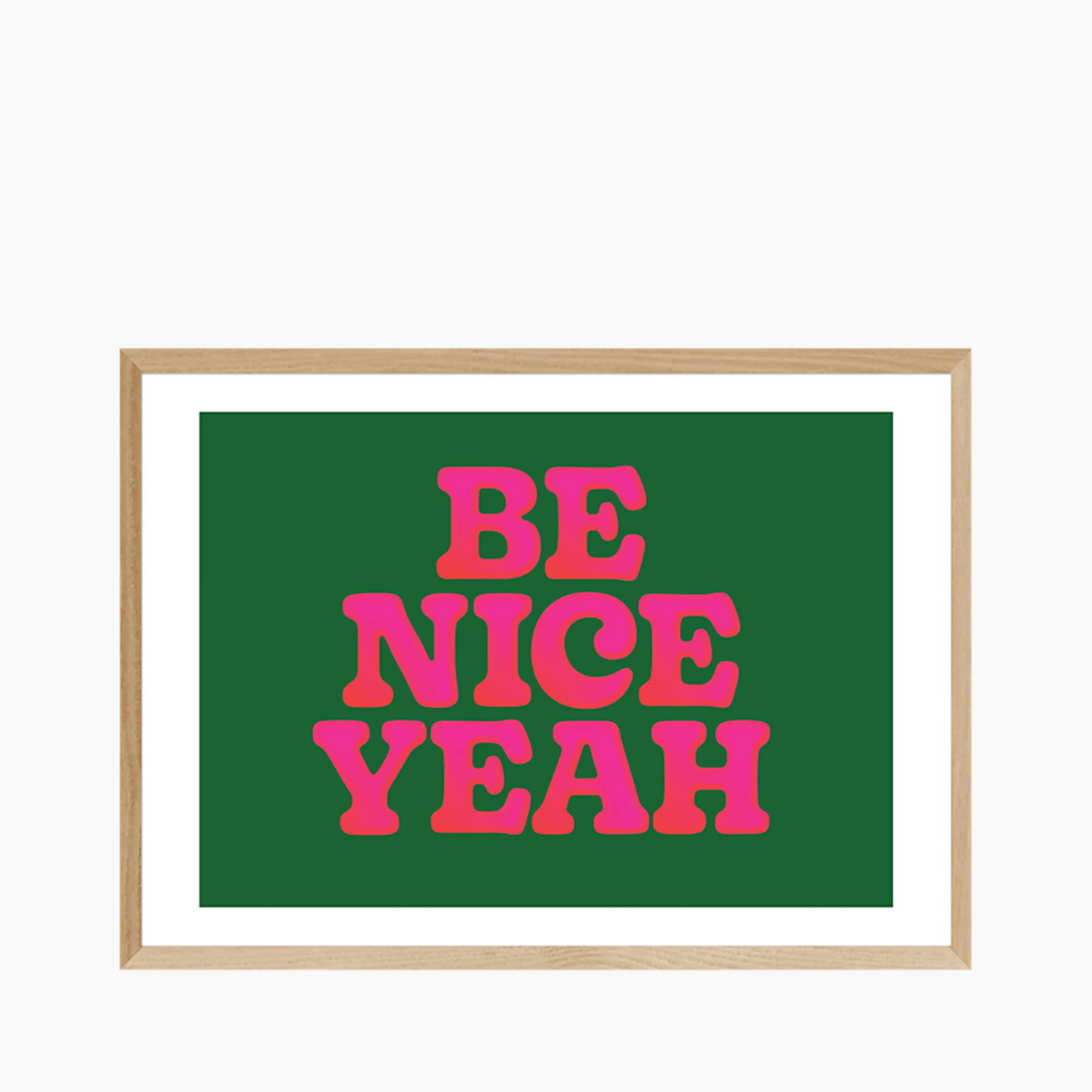 Be Nice Yeah Graphic Print - Image 5
