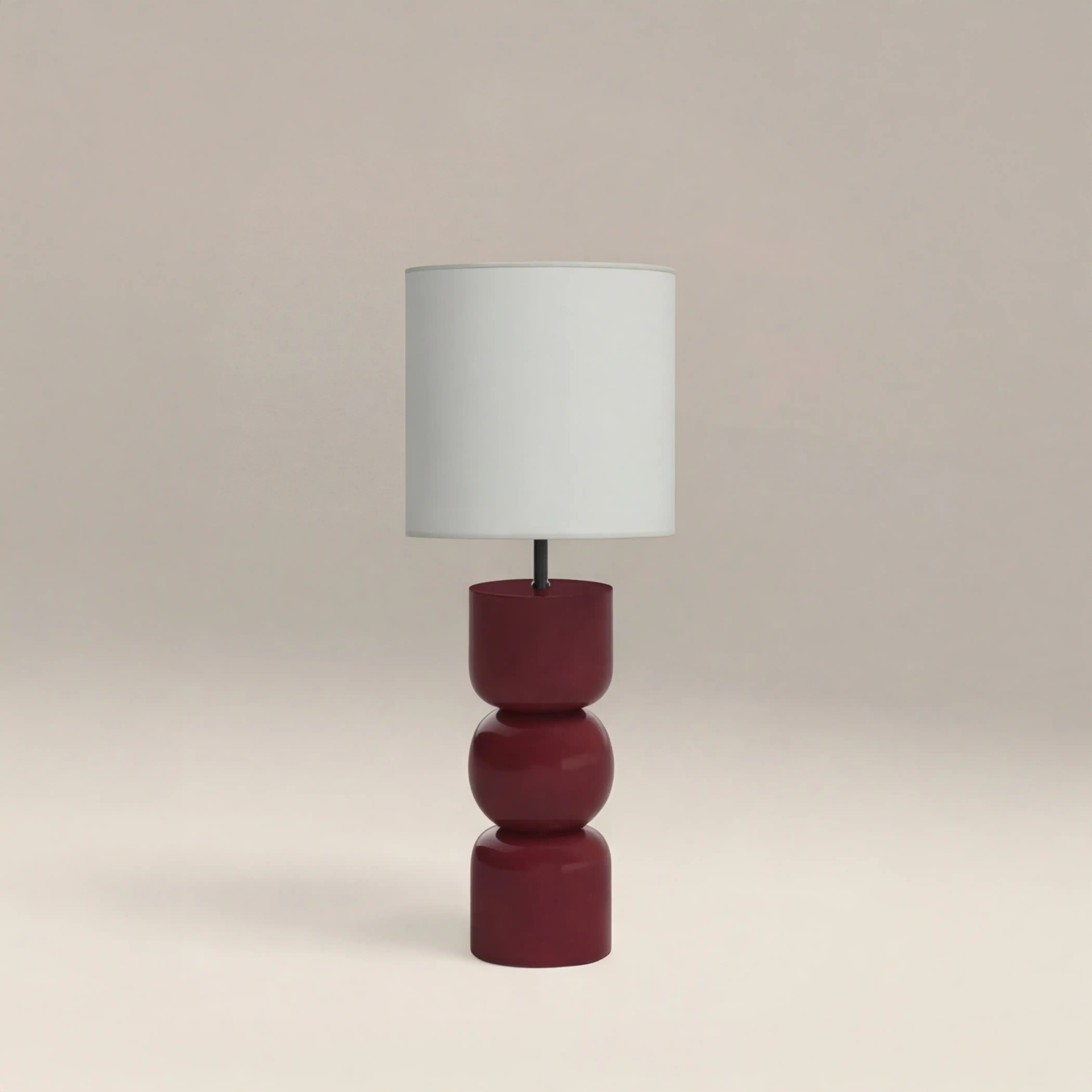 Bella Table Lamp | High Gloss Burgundy - Image 2