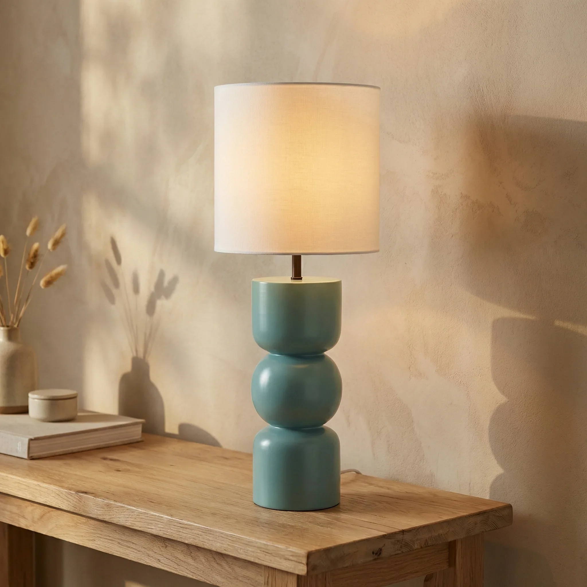 Bella Table Lamp | High Gloss Sky Blue - Image 2
