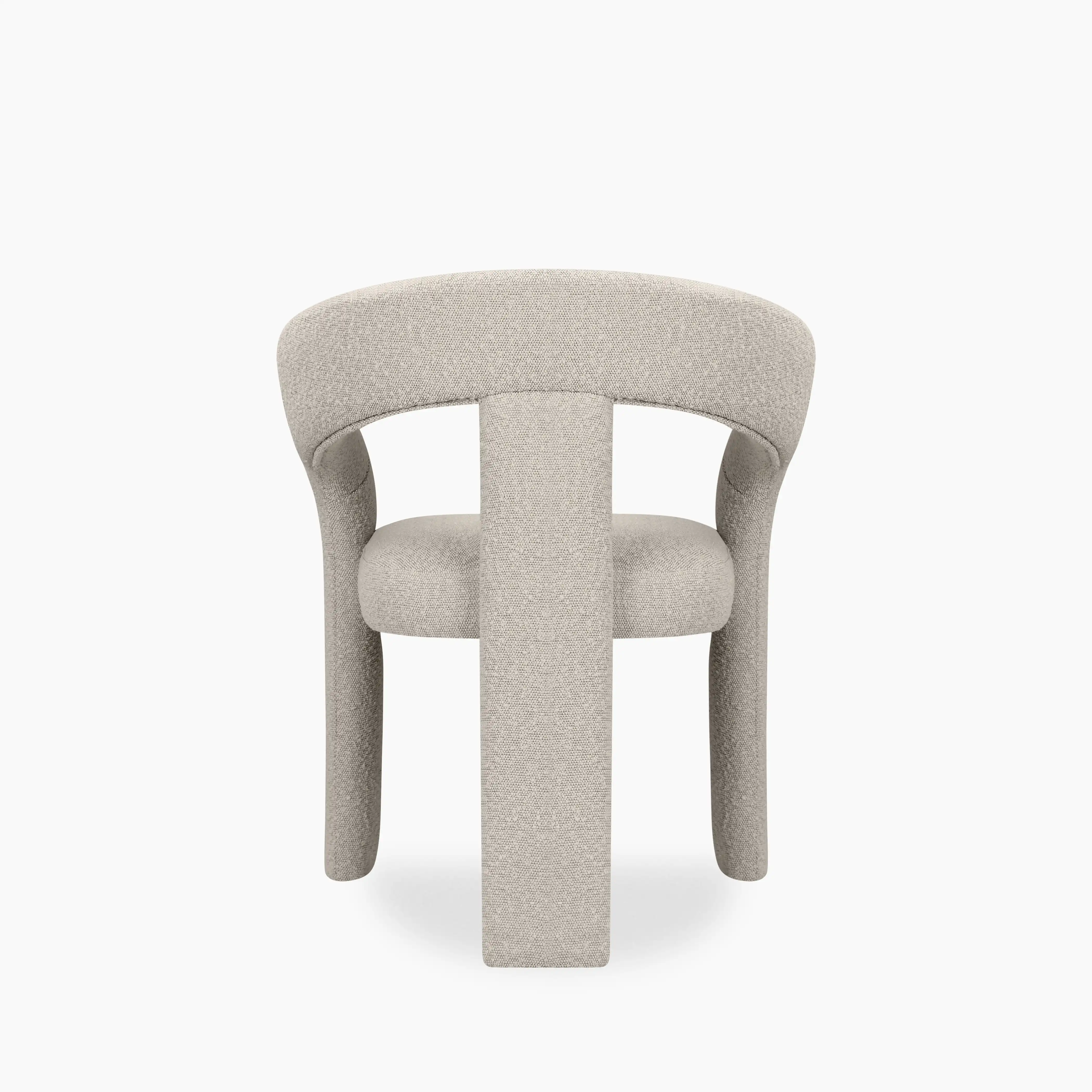 Bellamy Carver Dining Chair | Speckled Stone Sustainable Boucle - Image 8