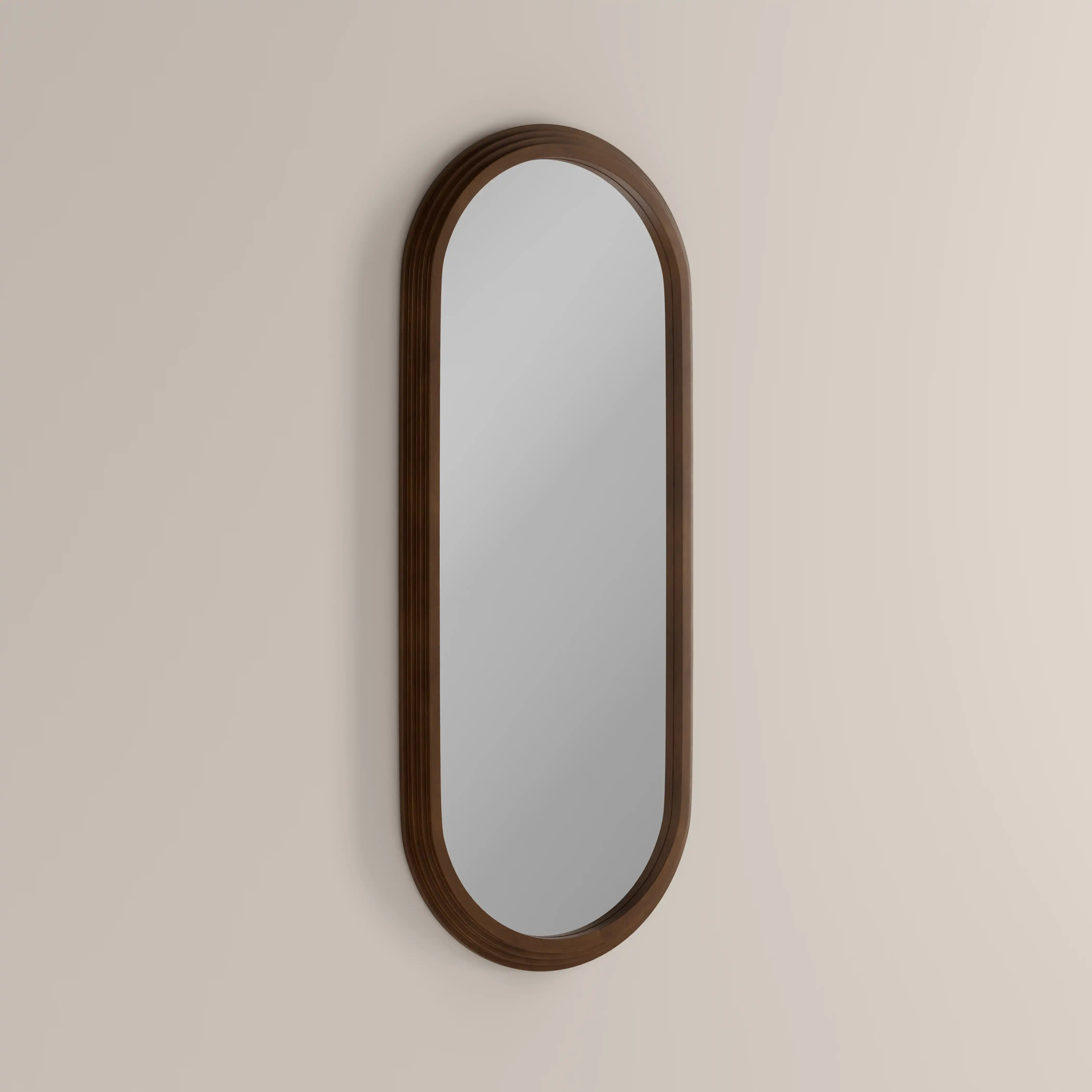 Bette Floor Length Wall Mirror, 120 x 50 cm  | Walnut - Image 2