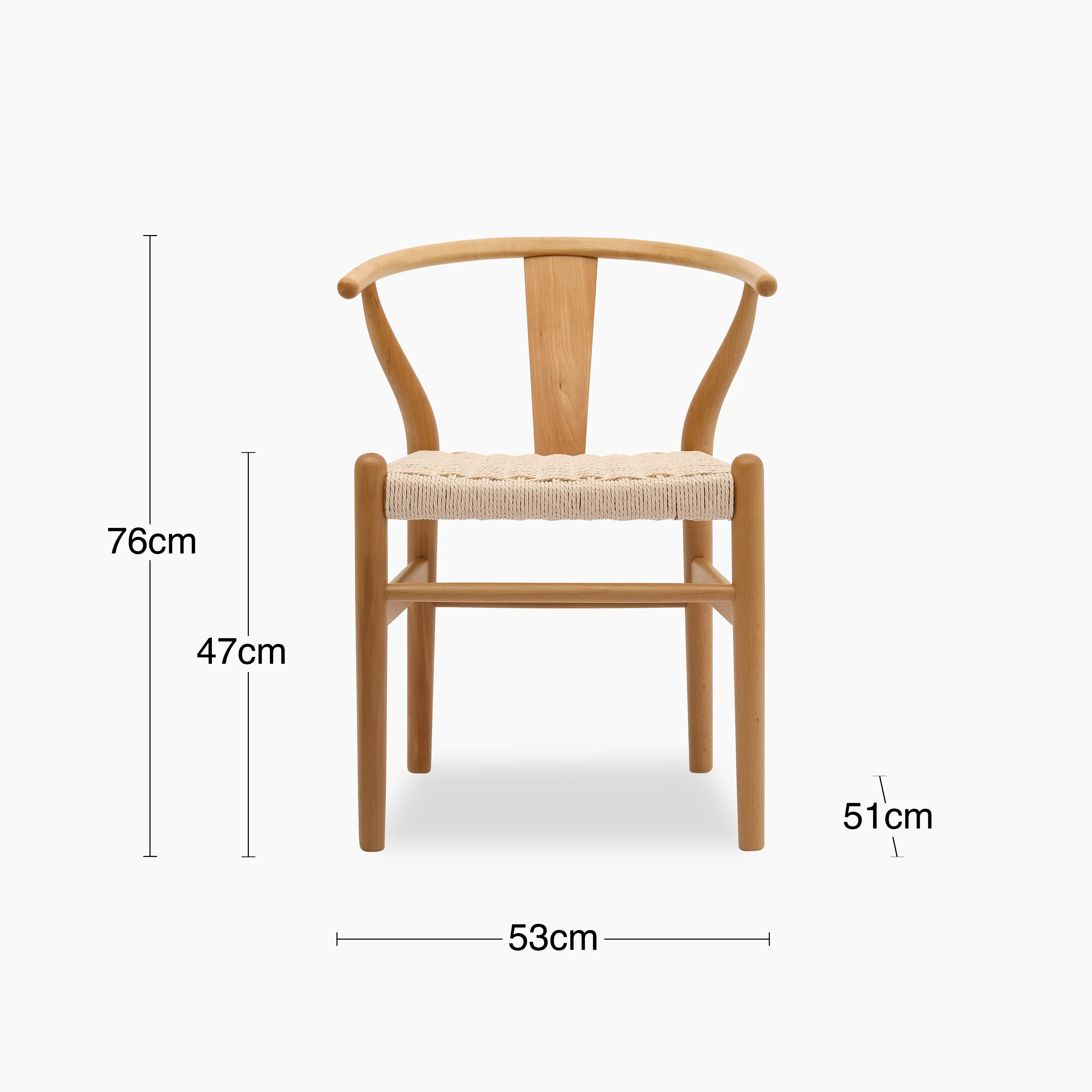 Bjorn Wooden Dining Chair | Natural Weave & Oak - Image 7
