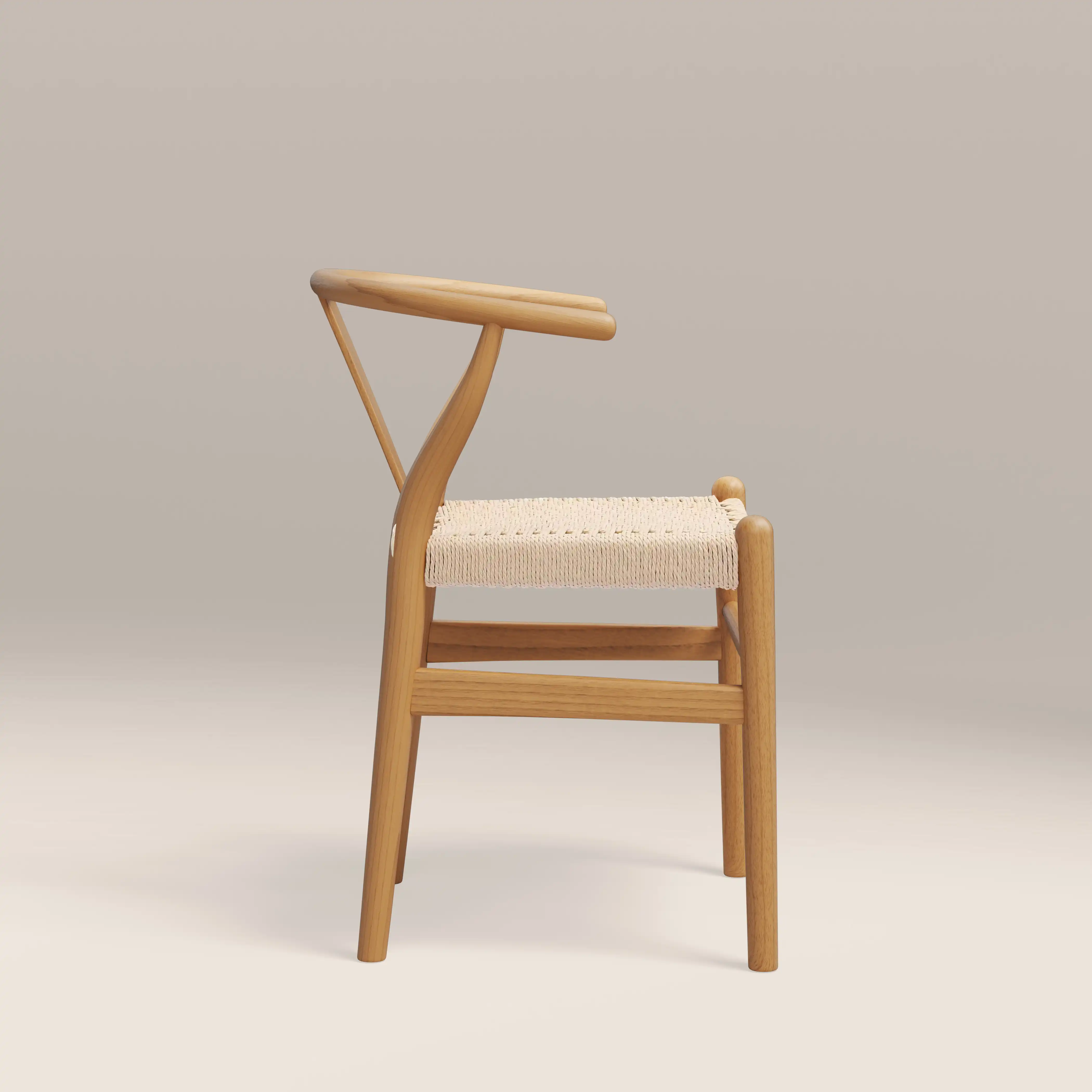 Bjorn Wooden Dining Chair | Natural Weave & Oak - Image 3