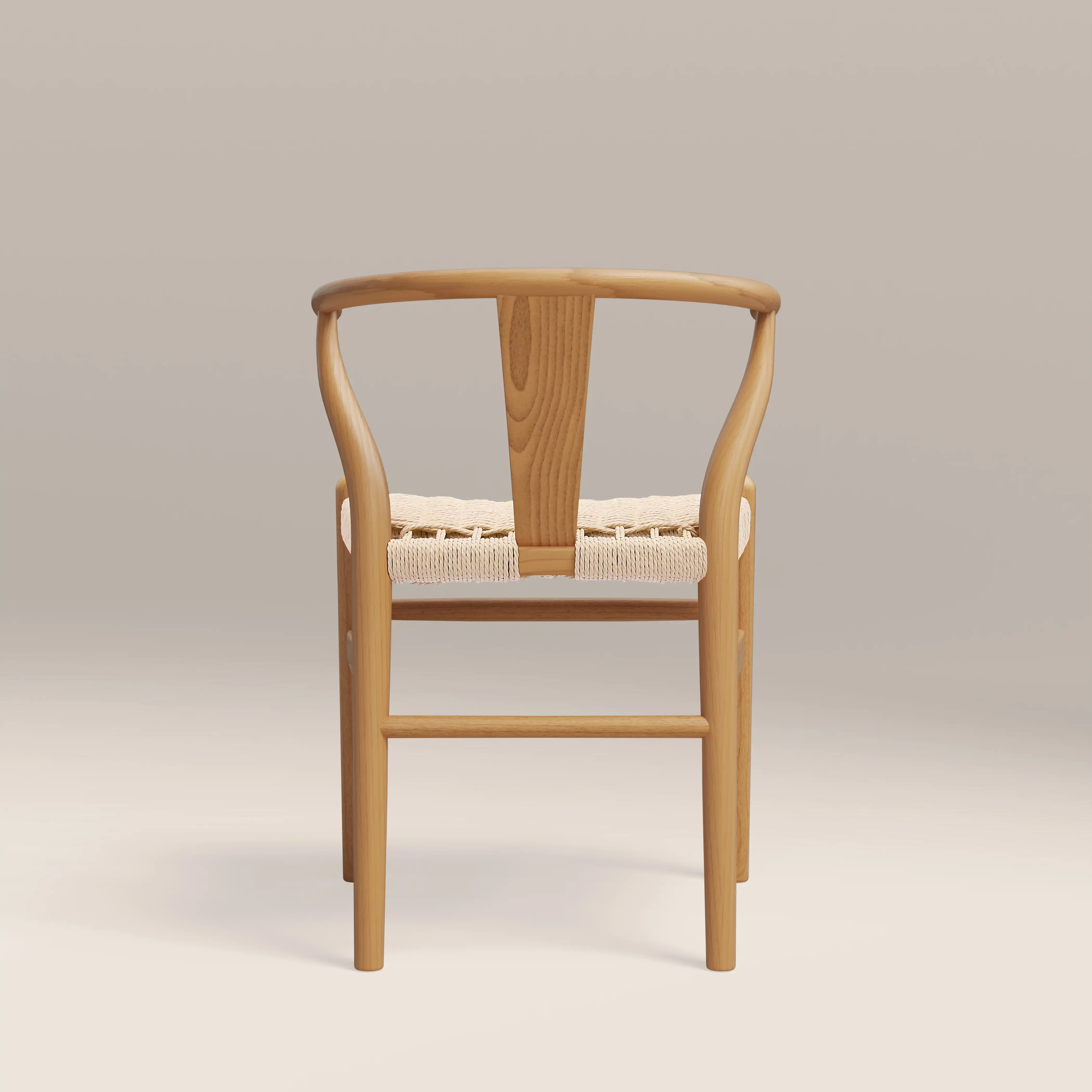 Bjorn Wooden Dining Chair | Natural Weave & Oak - Image 5