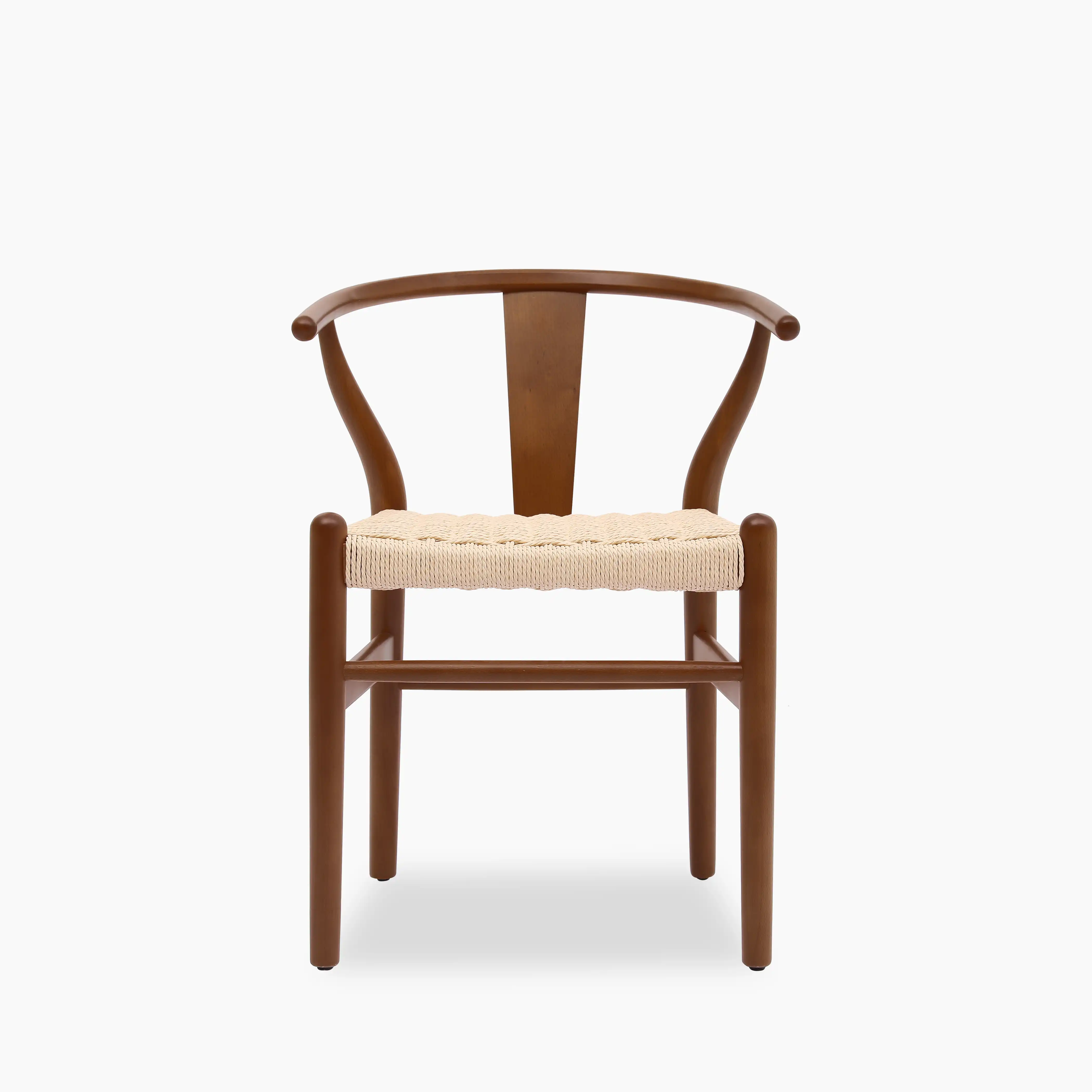 Bjorn Wooden Dining Chair | Natural Weave & Walnut - Image 2