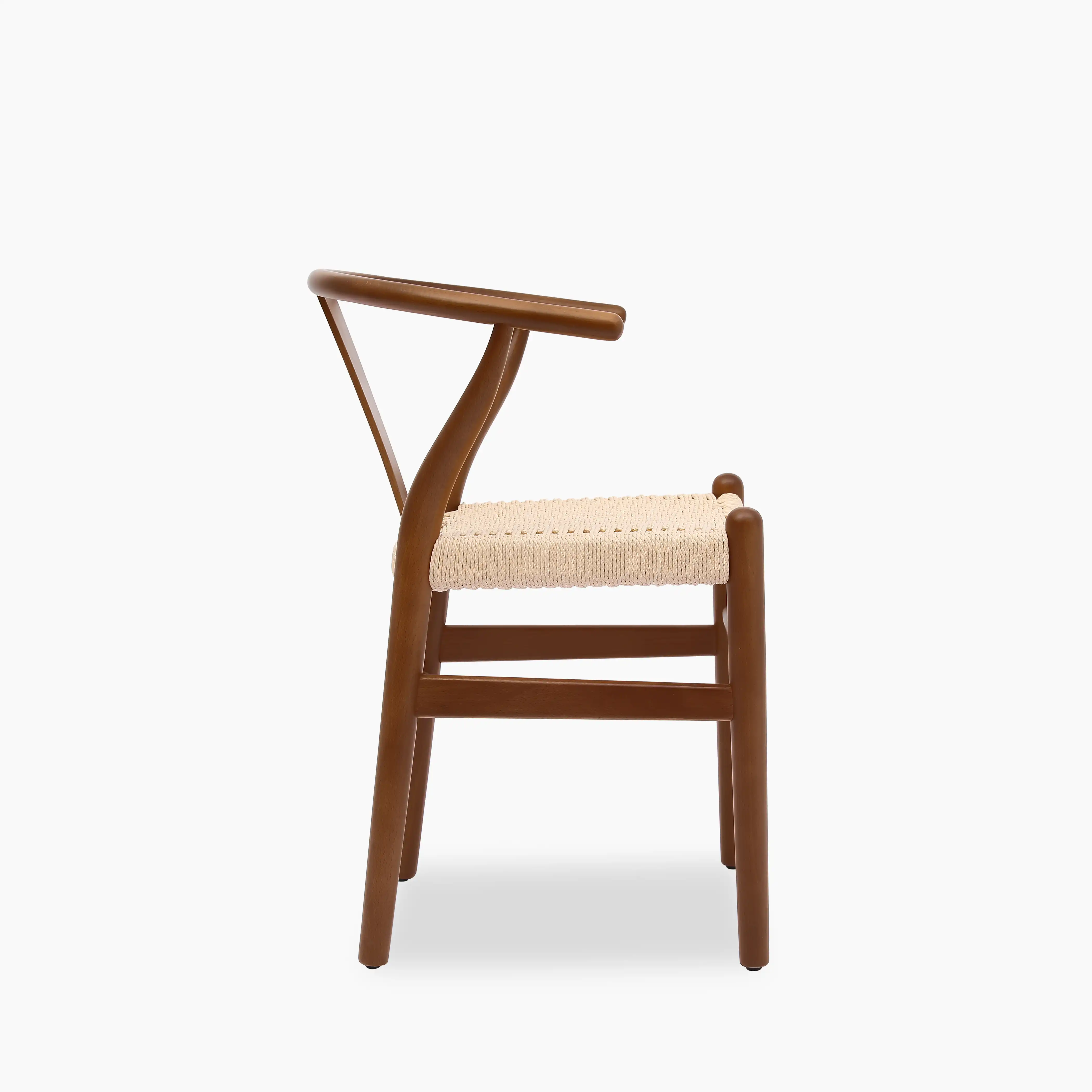 Bjorn Wooden Dining Chair | Natural Weave & Walnut - Image 3