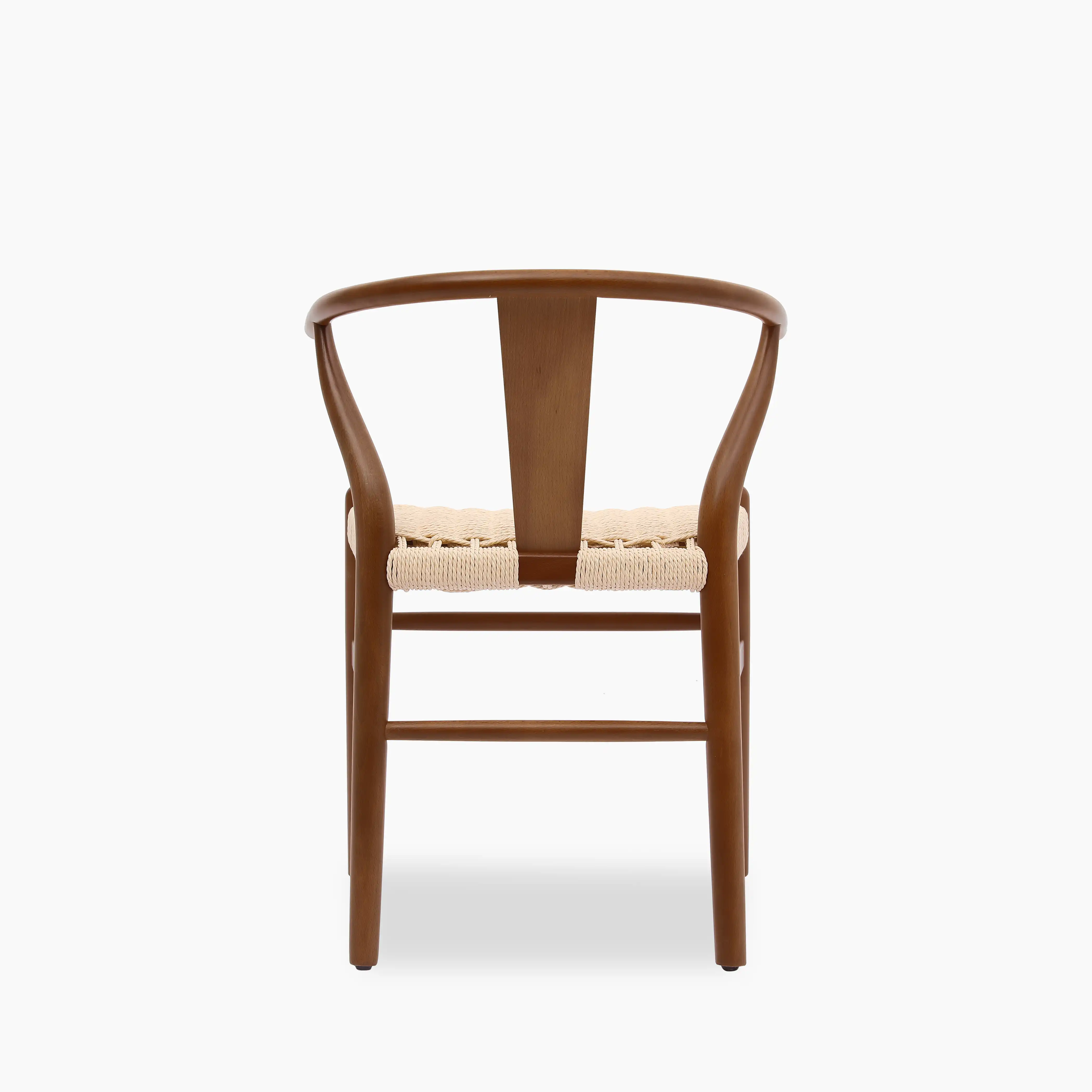 Bjorn Wooden Dining Chair | Natural Weave & Walnut - Image 4
