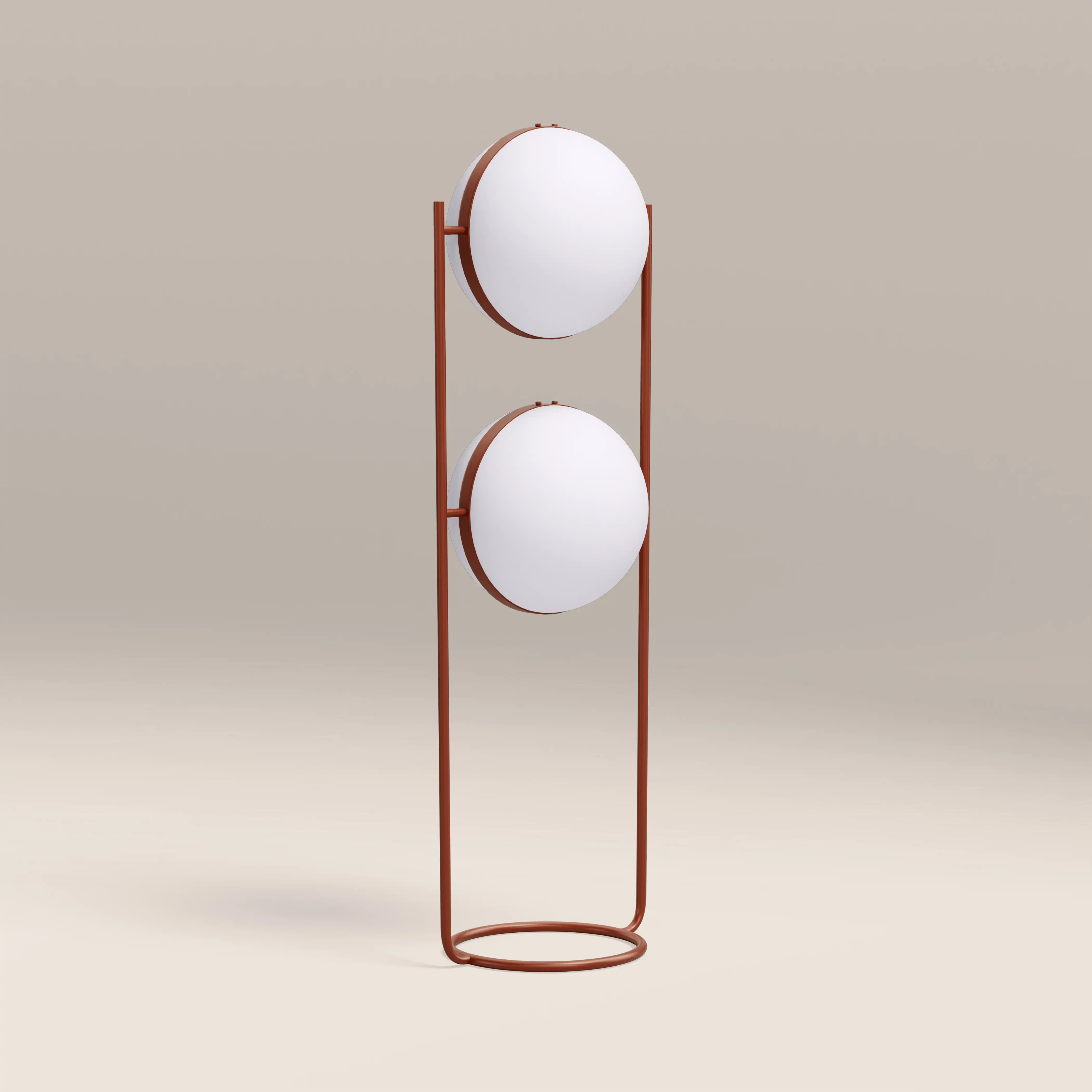 Bodie Floor Lamp | Opaque & Rust Red - Image 4