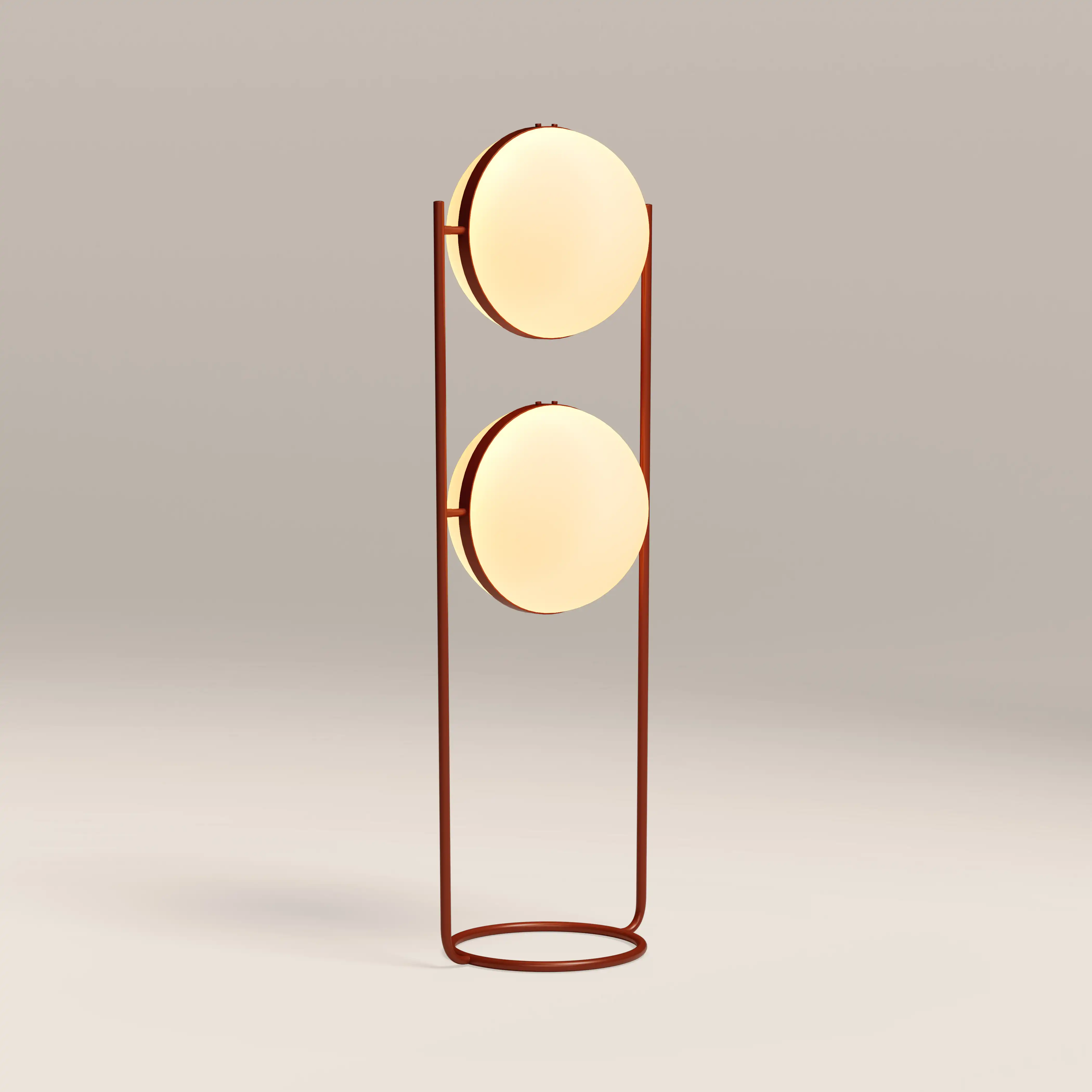 Bodie Floor Lamp | Opaque & Rust Red - Image 5