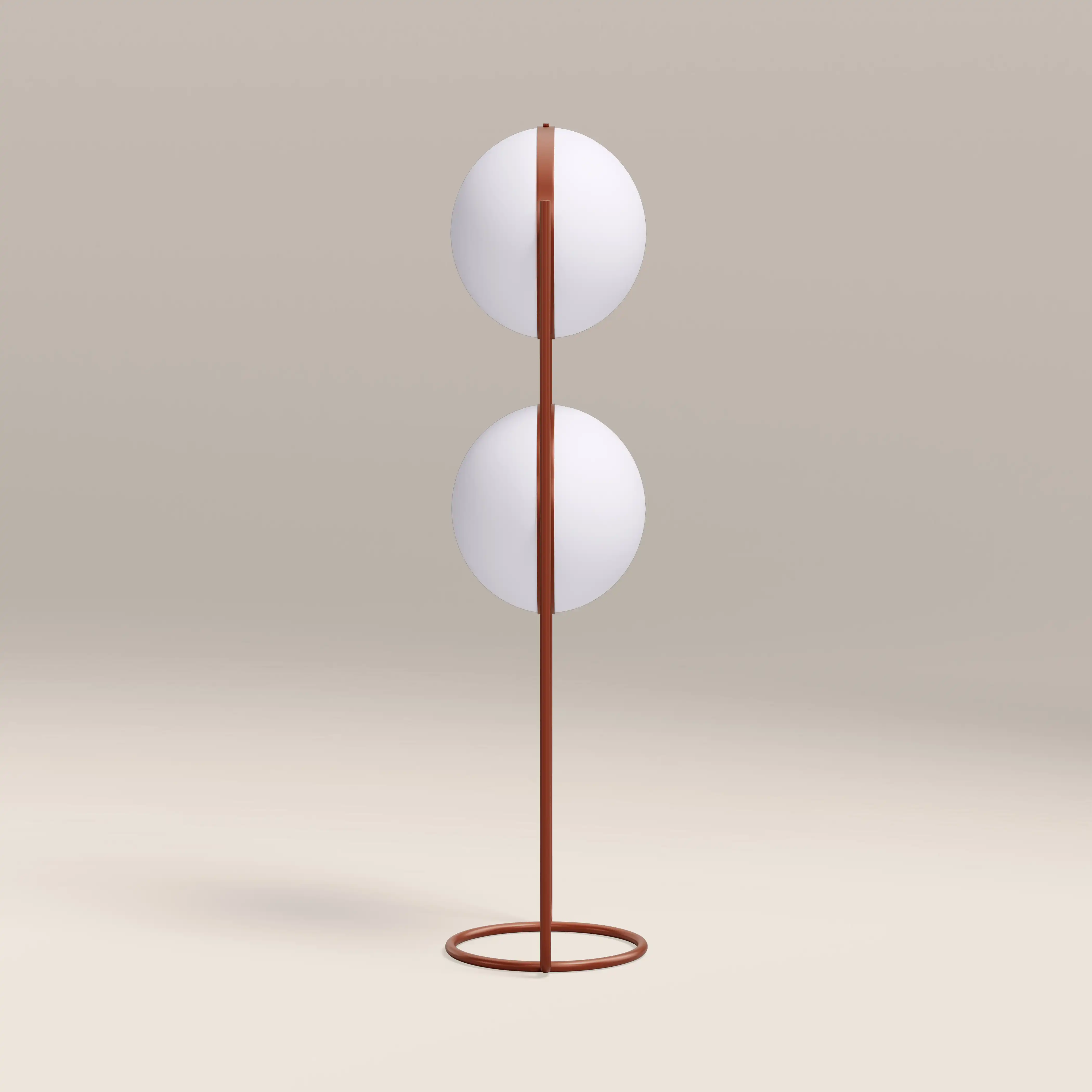 Bodie Floor Lamp | Opaque & Rust Red - Image 6